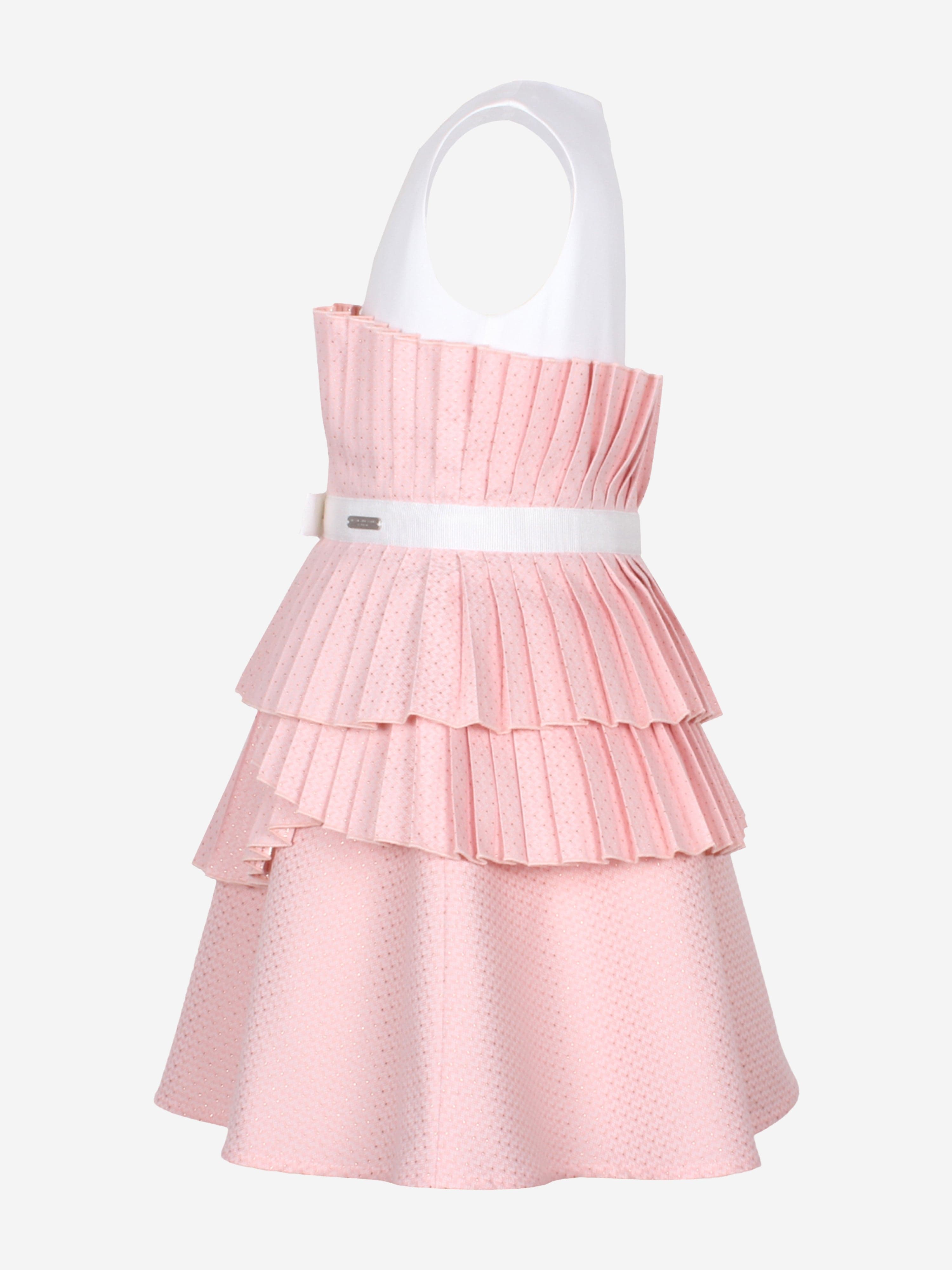 Girls Creation Dots Dress in Pink