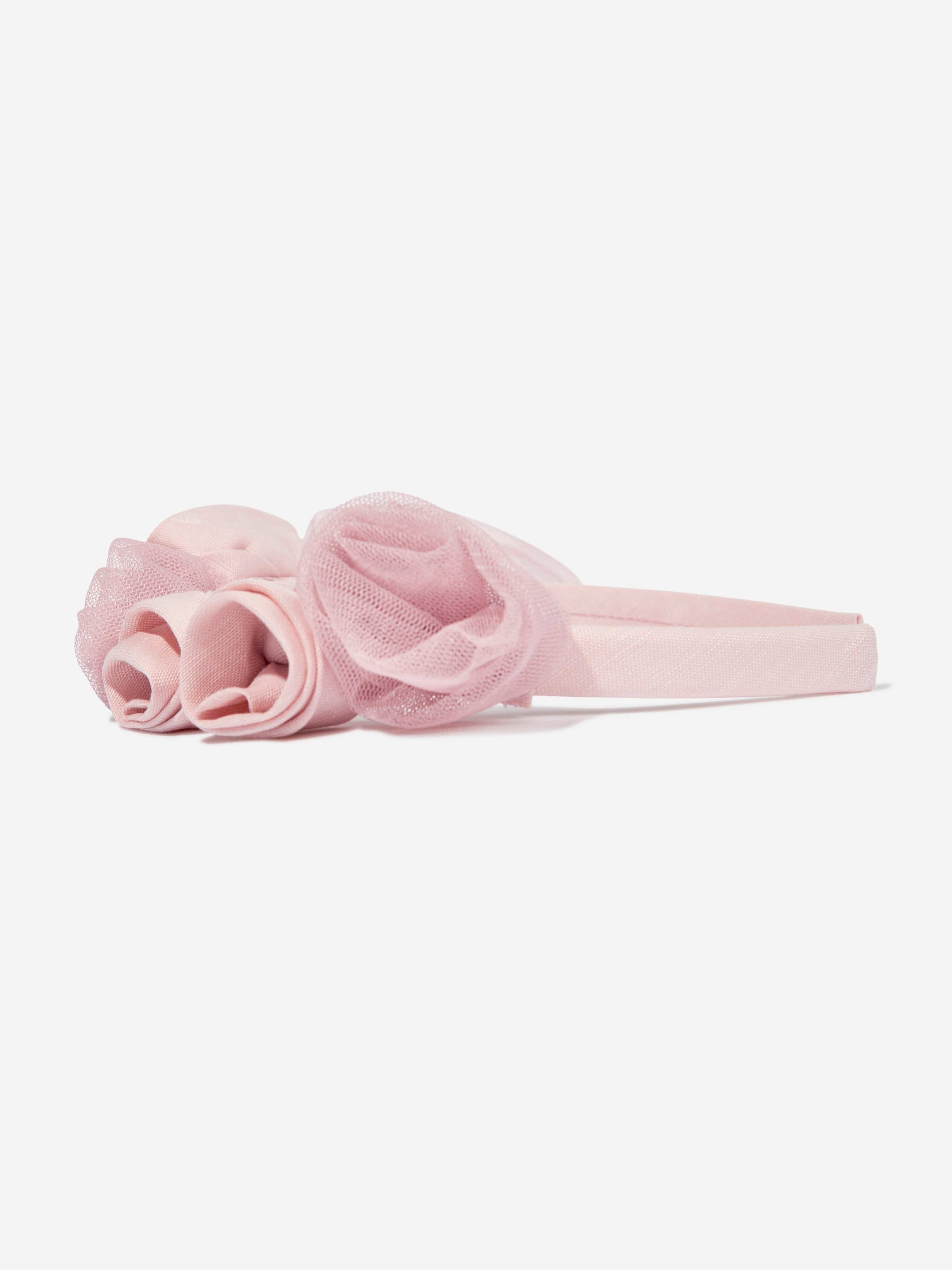 Girls Ring On Roses Headband in Pink
