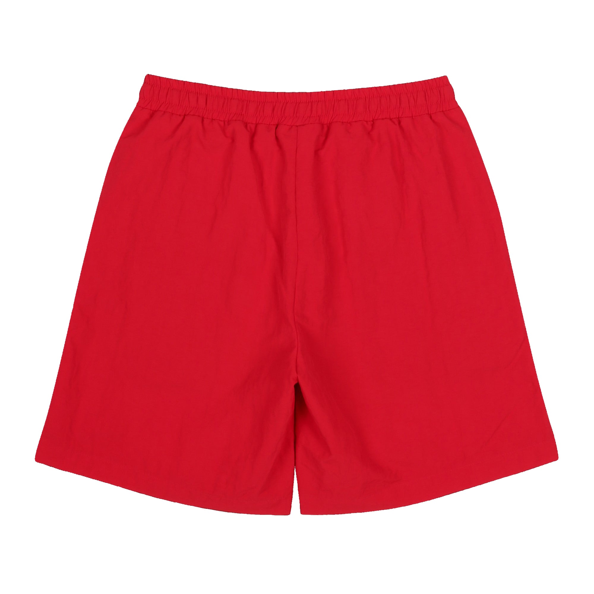 Boys & Girls Red Printed Logo Swim Shorts