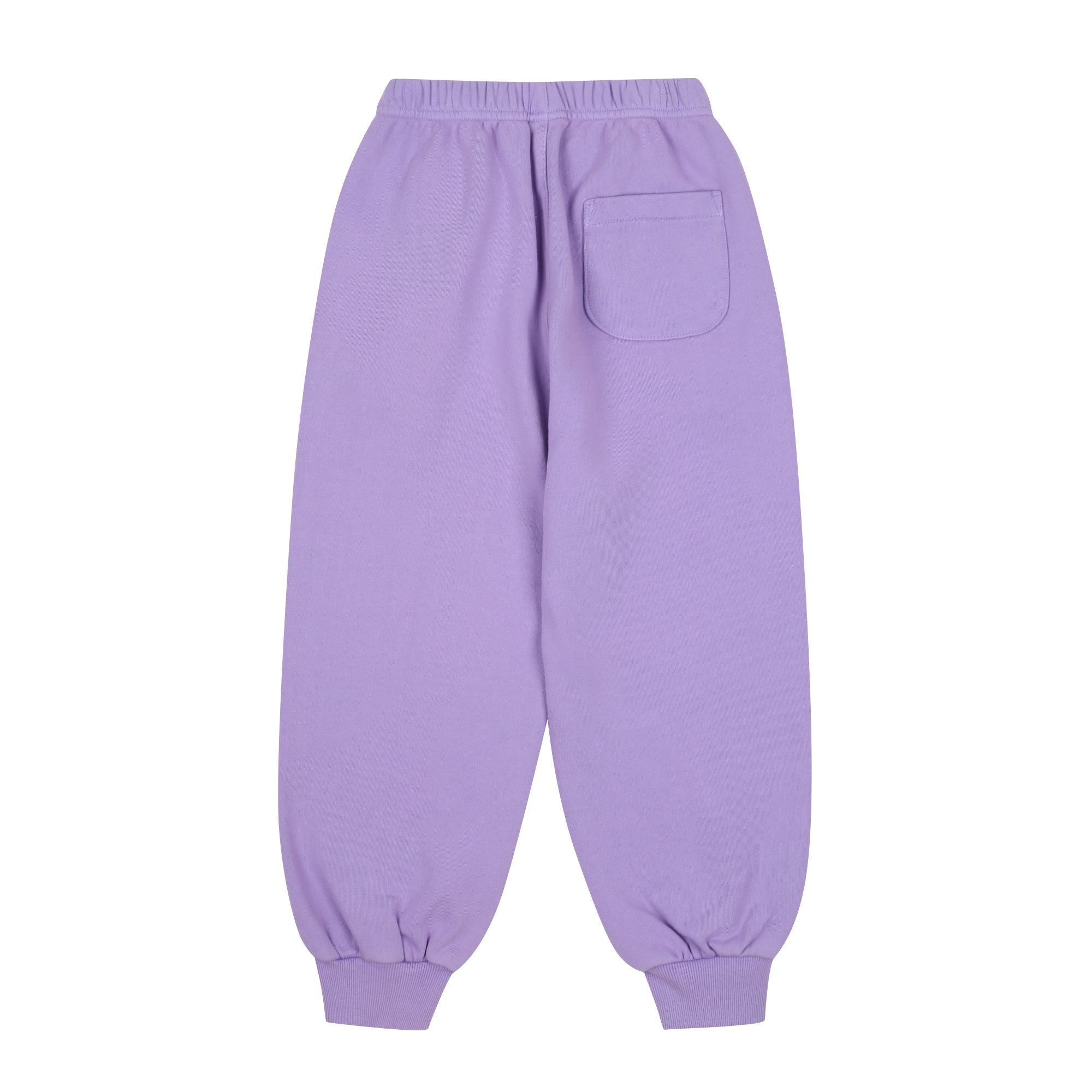 Boys & Girls Purple Smile Printed Cotton Trousers