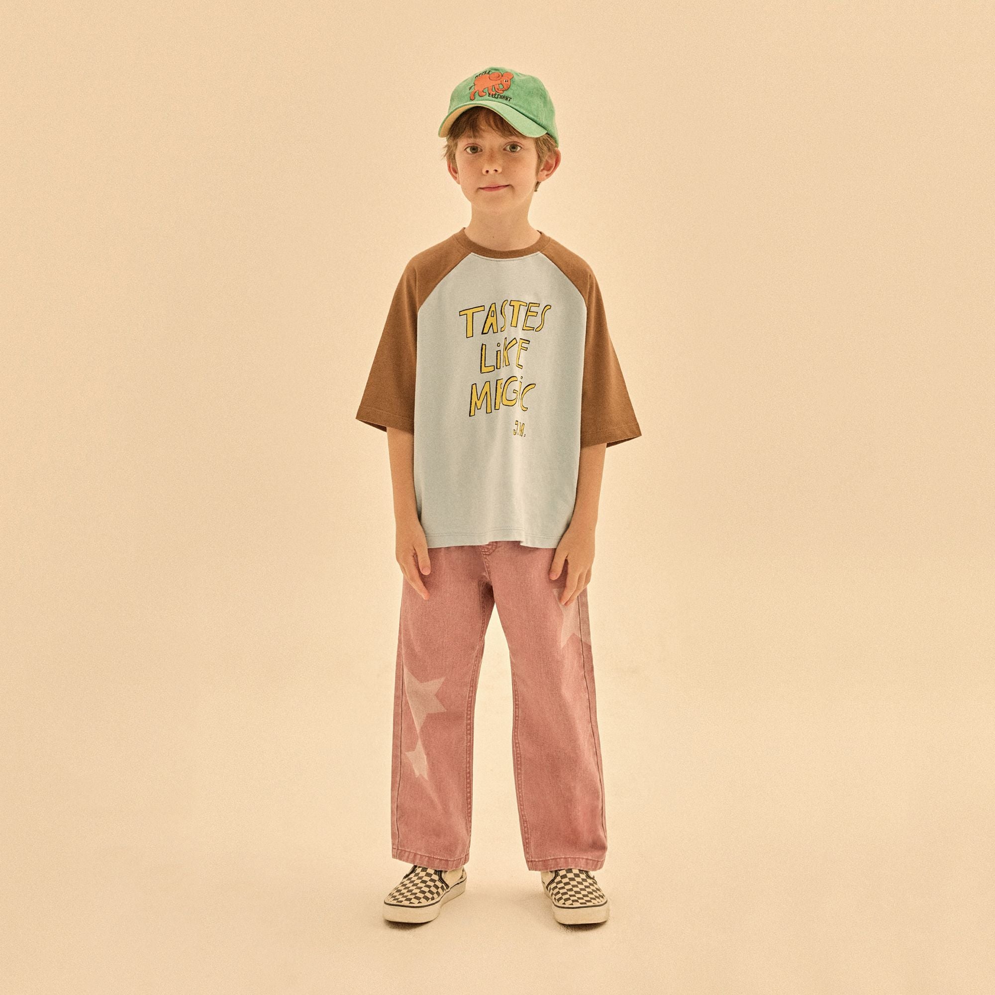 Boys & Girls Light Blue Logo Cotton T-Shirt