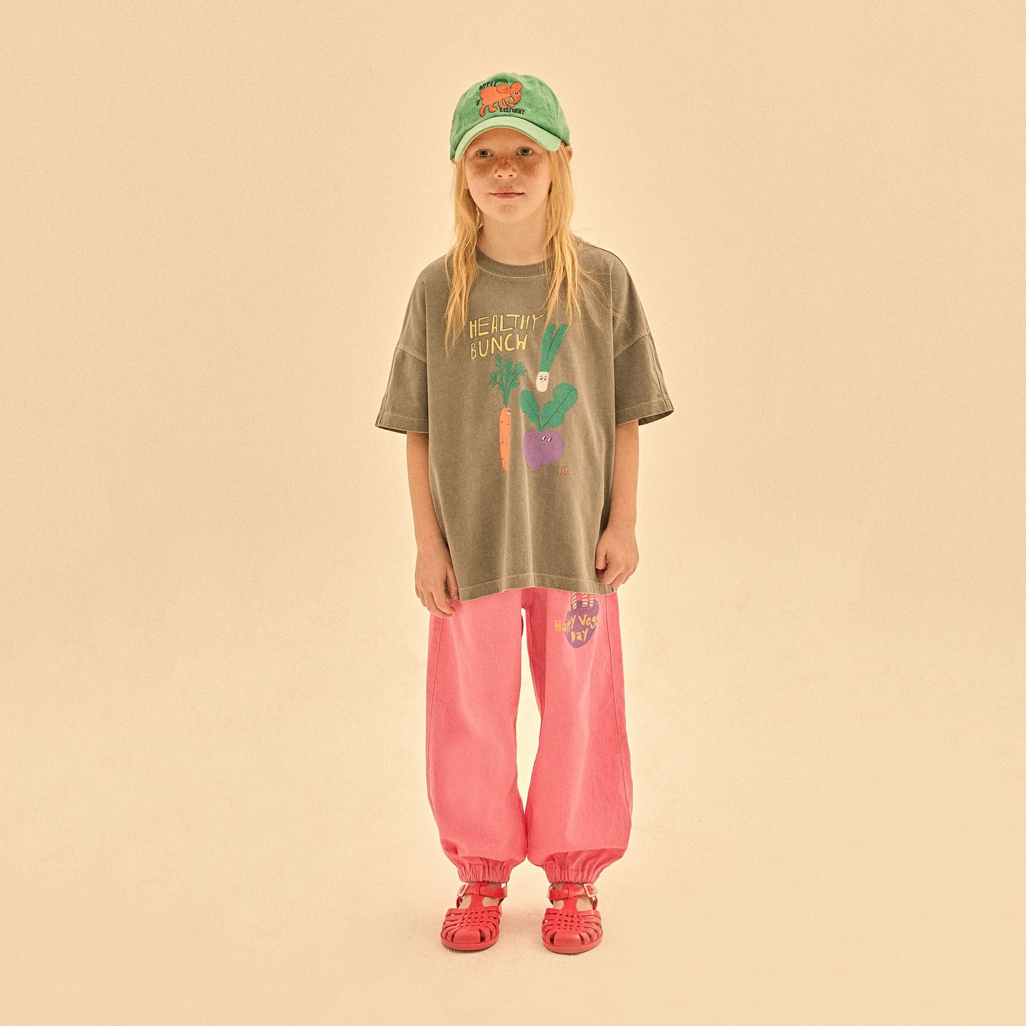 Boys & Girls Charcoal Printed Cotton T-Shirt