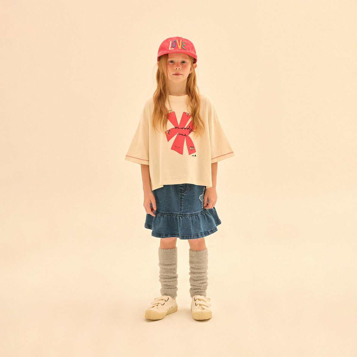 Girls Blue Denim Skirt