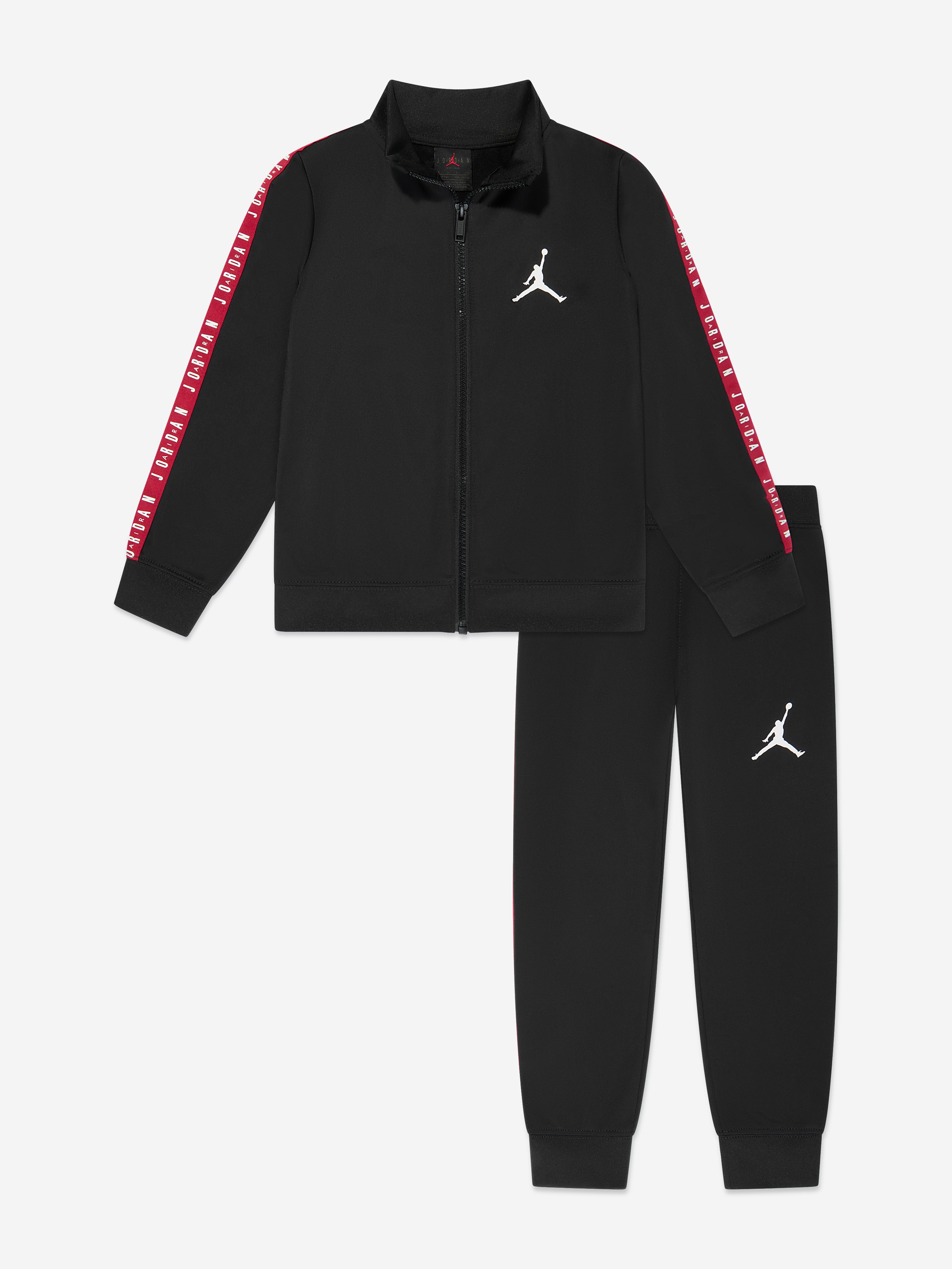 Kids Air Jordan Tricot Tracksuit in Black