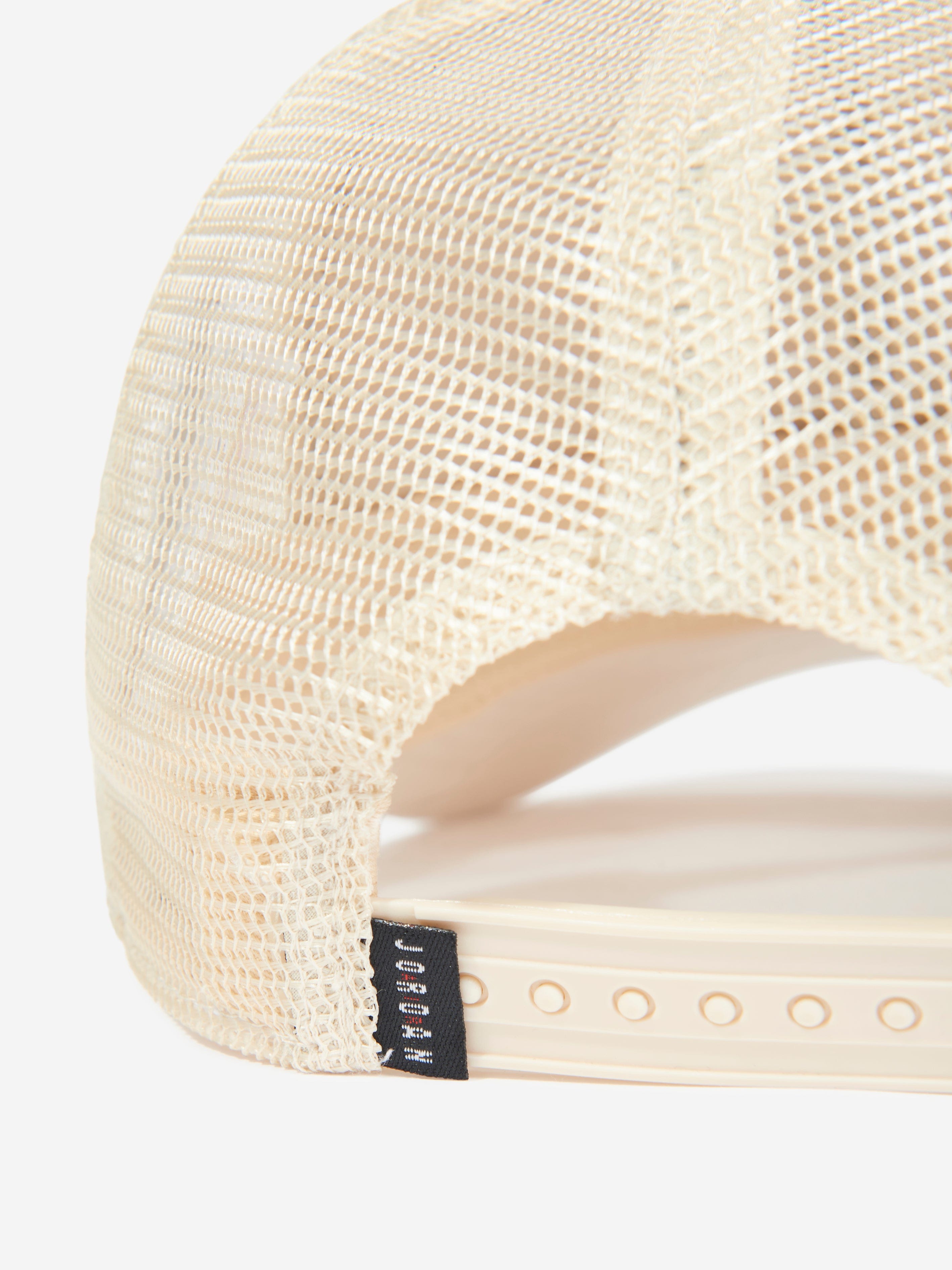 Kids Metal Jumpman Trucker Cap in Beige