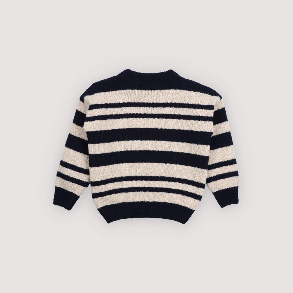 Boys & Girls Navy Stripes Wool Sweater