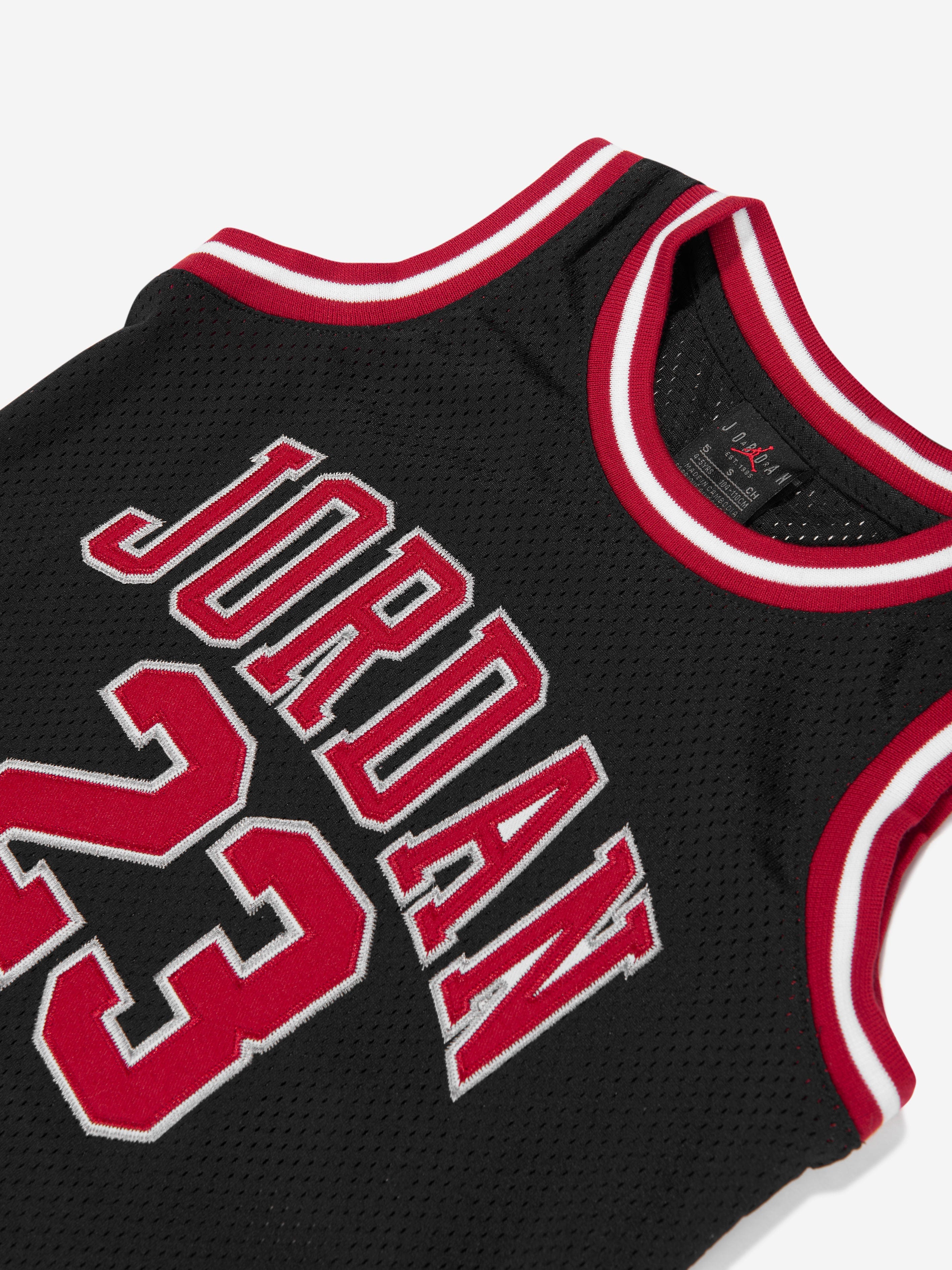 Jordan Boys 23 Jersey Sleeveless Top in Black