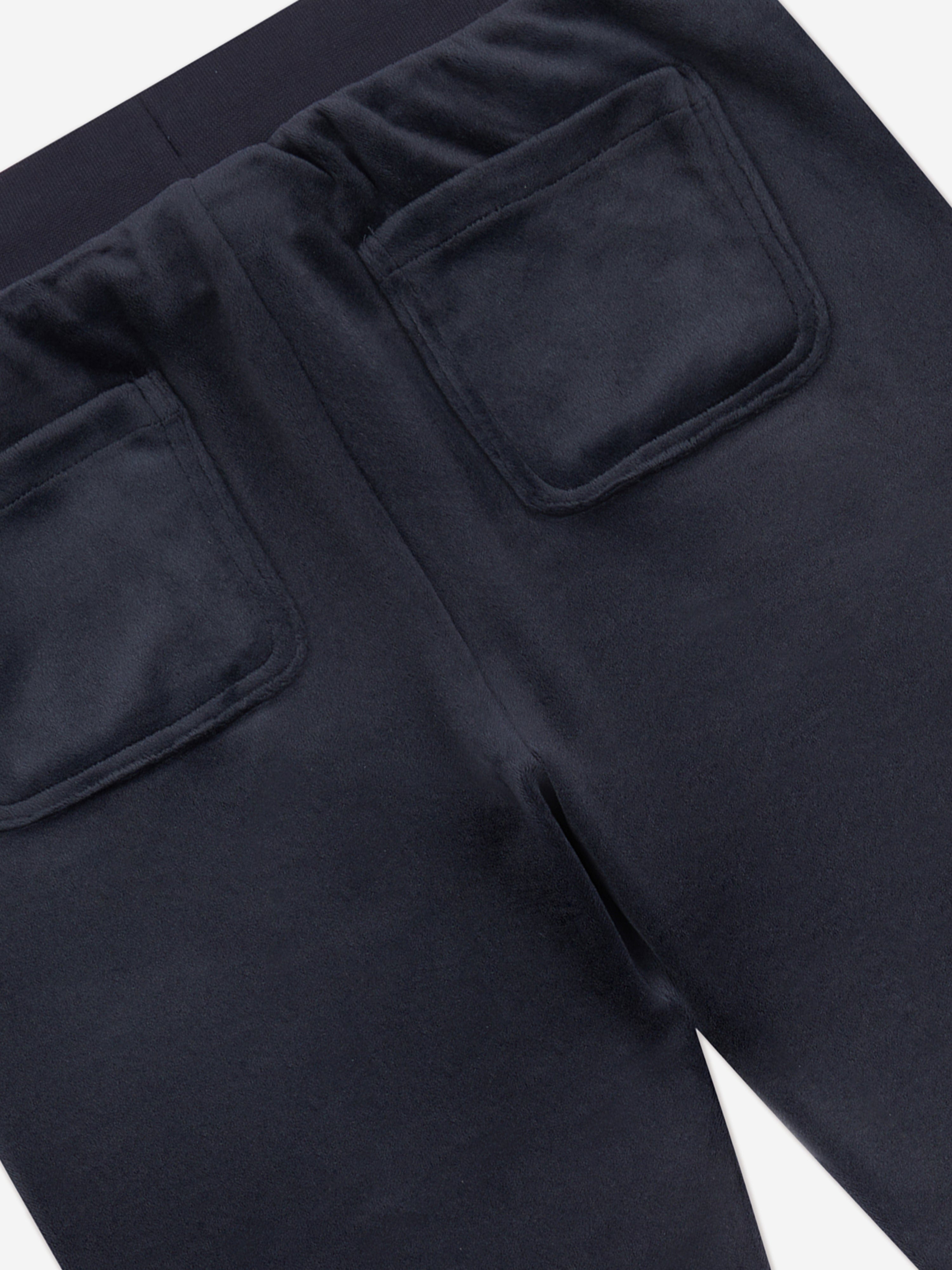 Juicy Couture Girls Diamante Logo Bootcut Joggers in Navy