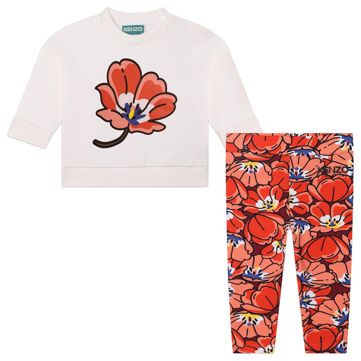 Baby Girls White Flower Set