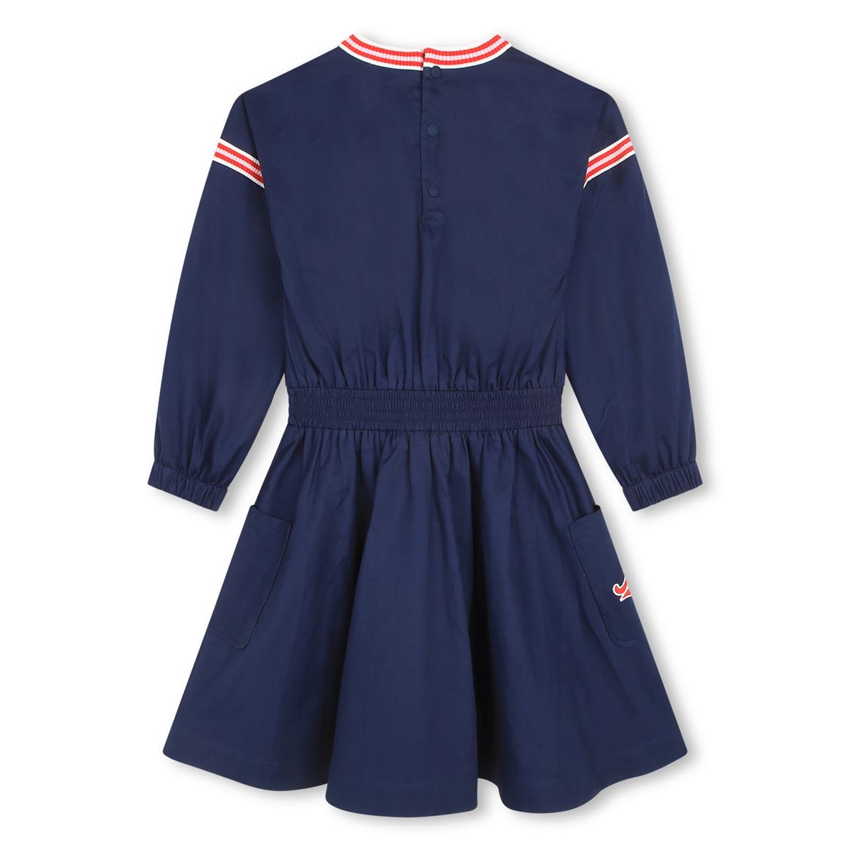 Girls Blue Cotton Dress