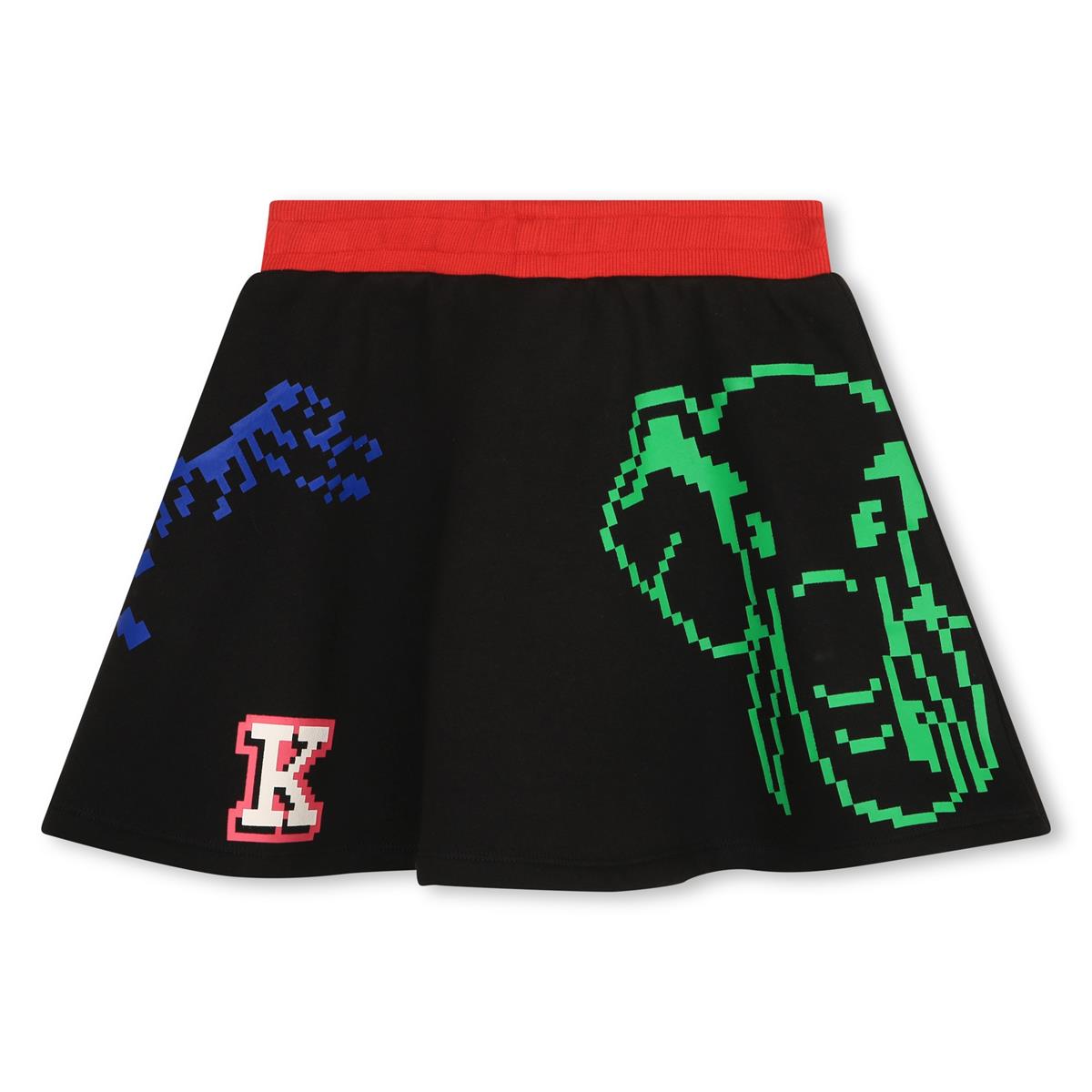 Girls Black Logo Skirt