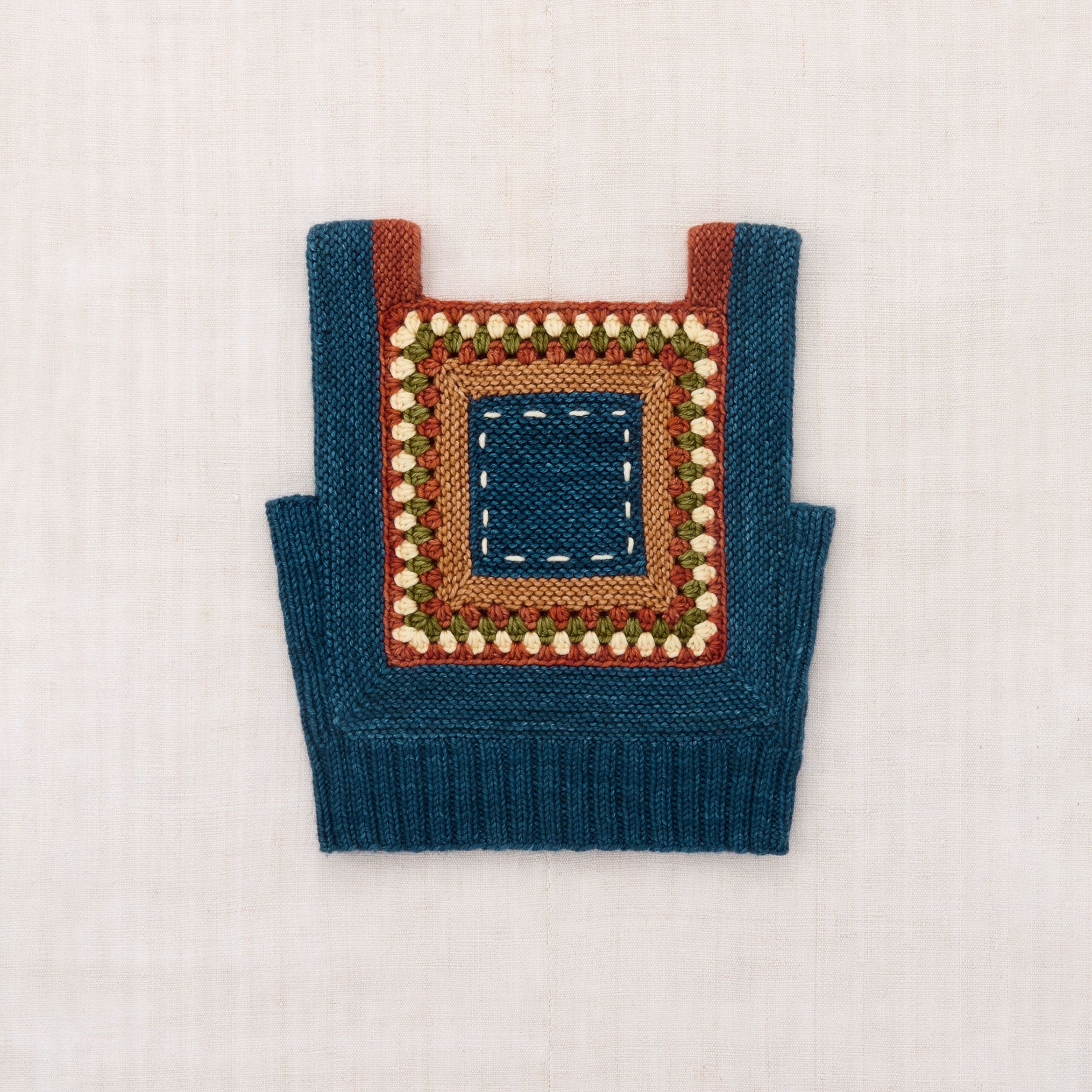 Boys & Girls Blue Wool Vest
