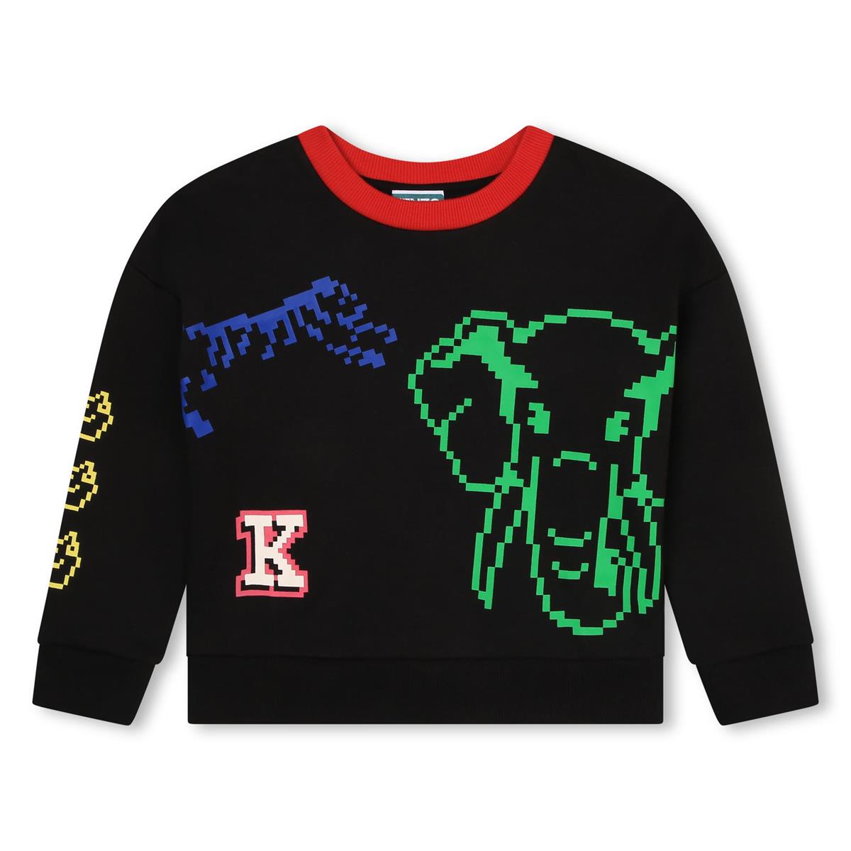 Girls Navy Cotton Sweatshirt