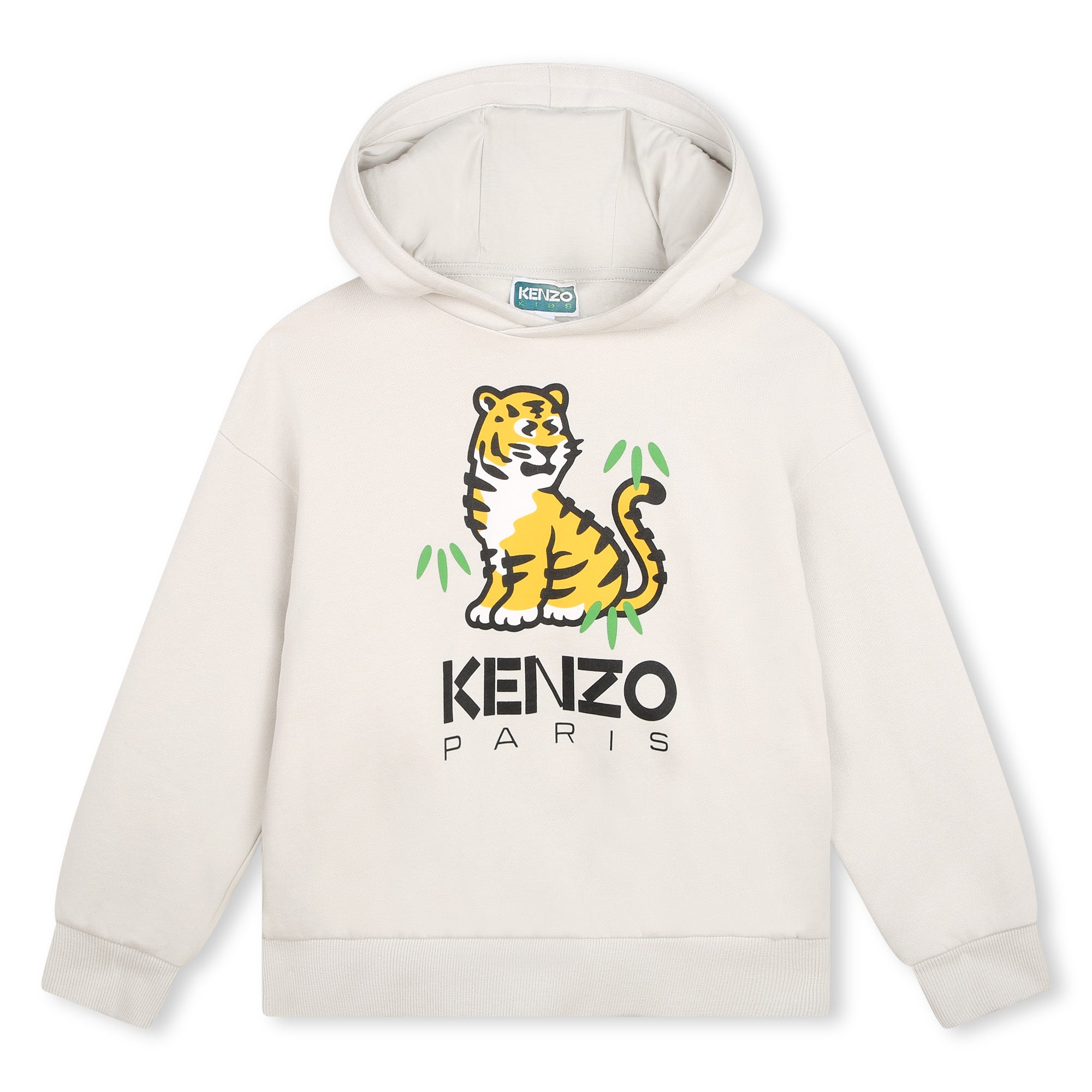Boys & Girls White Logo Cotton Sweatshirt