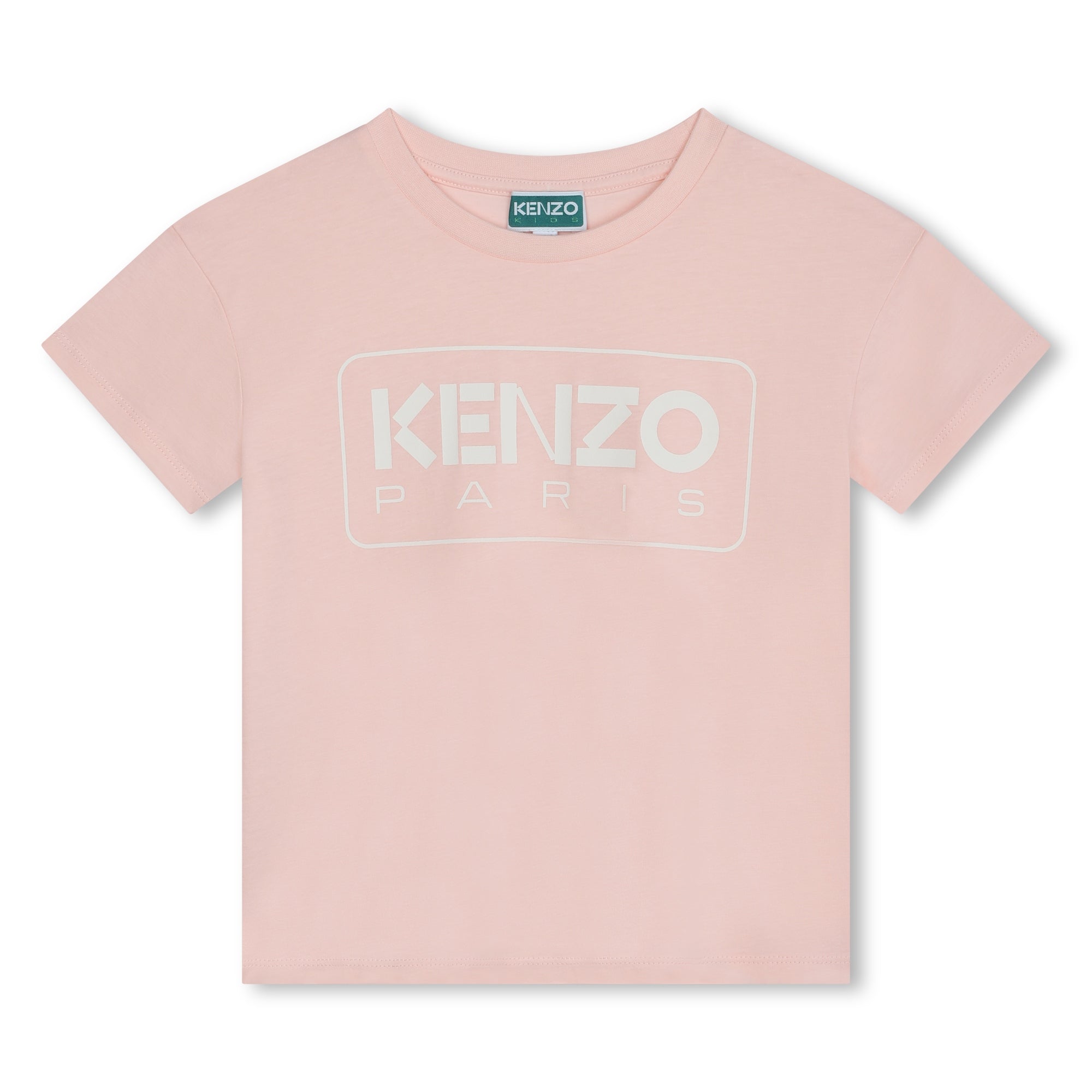 Girls Pink Logo Cotton T-Shirt