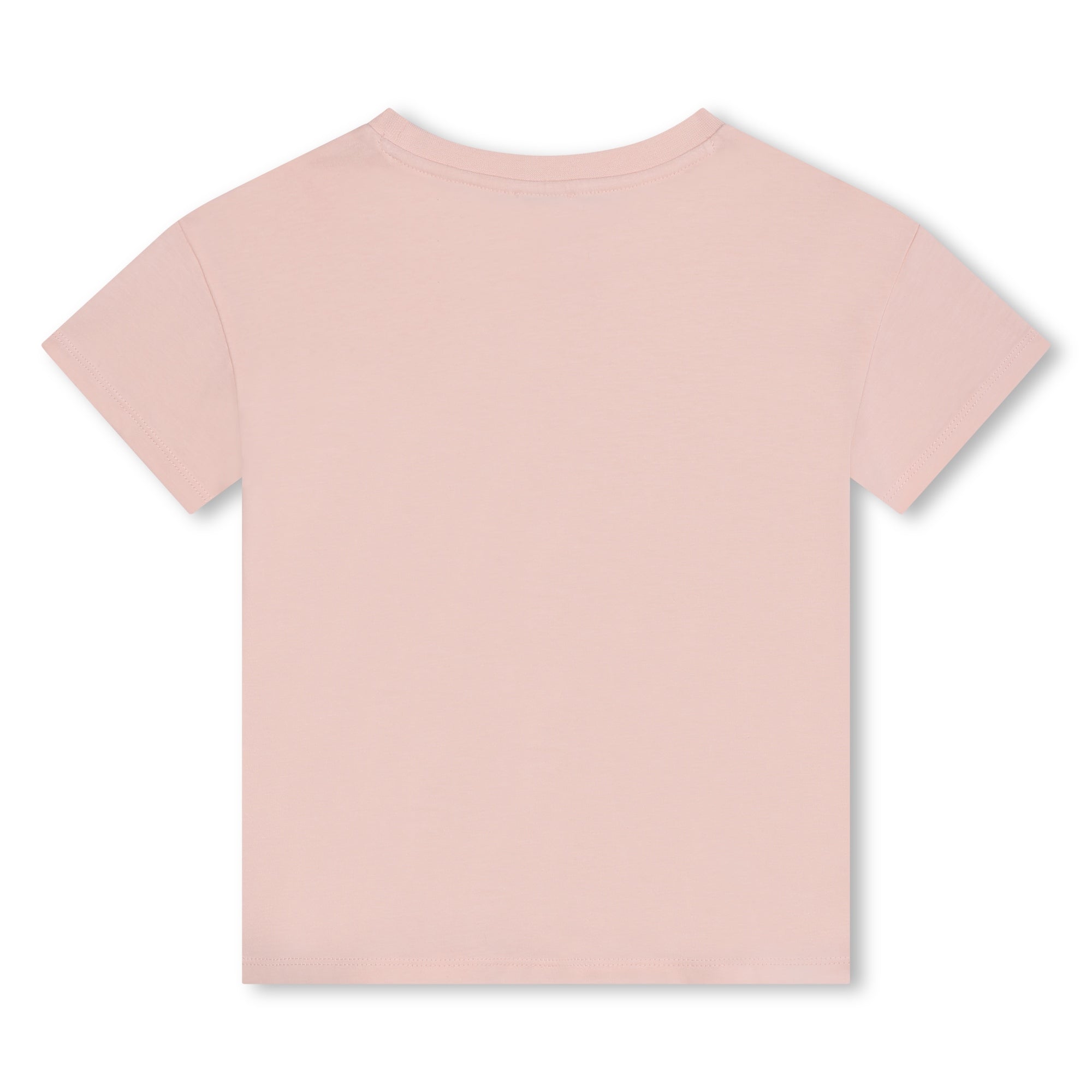 Girls Pink Logo Cotton T-Shirt