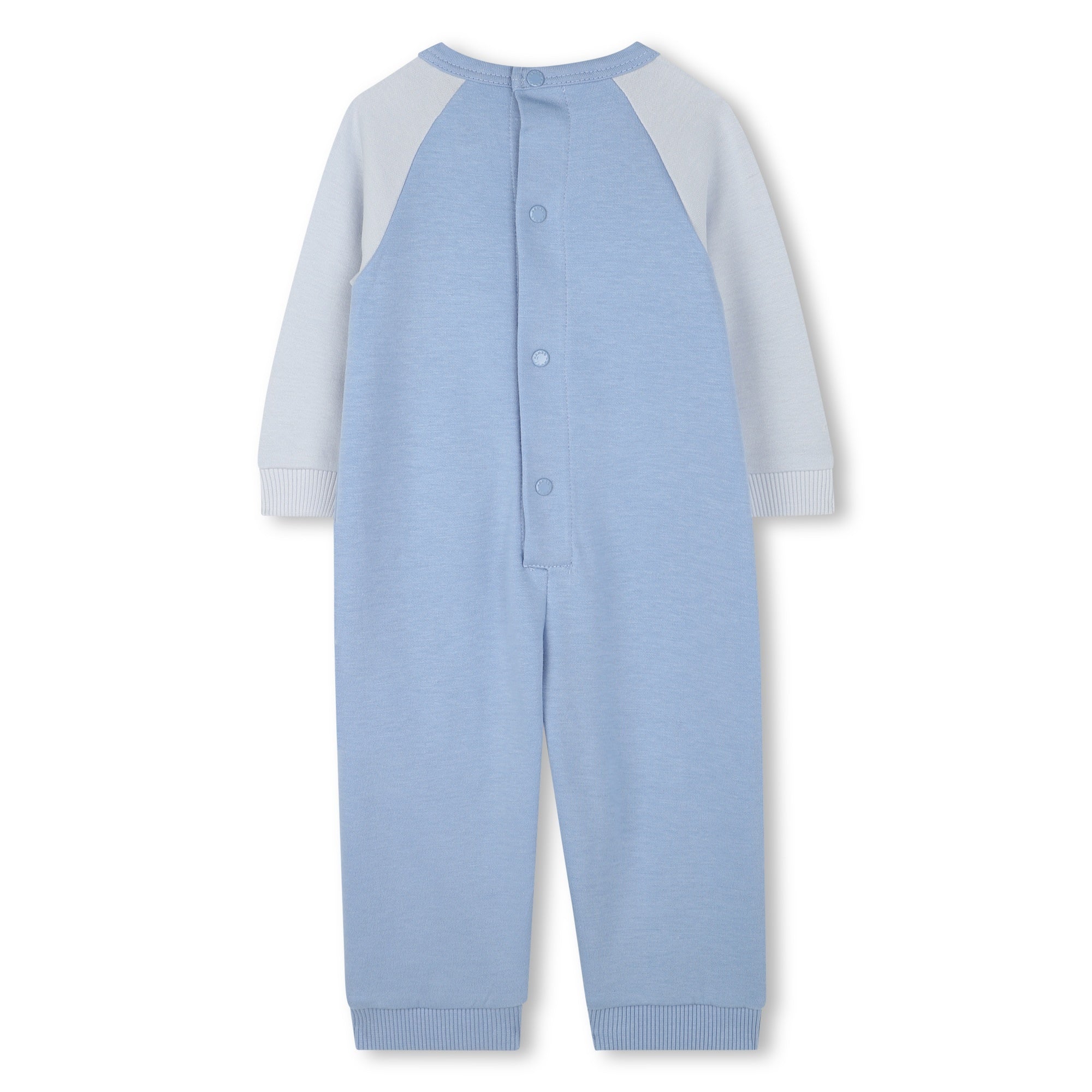 Baby Boys & Girls Blue Cotton Babysuit