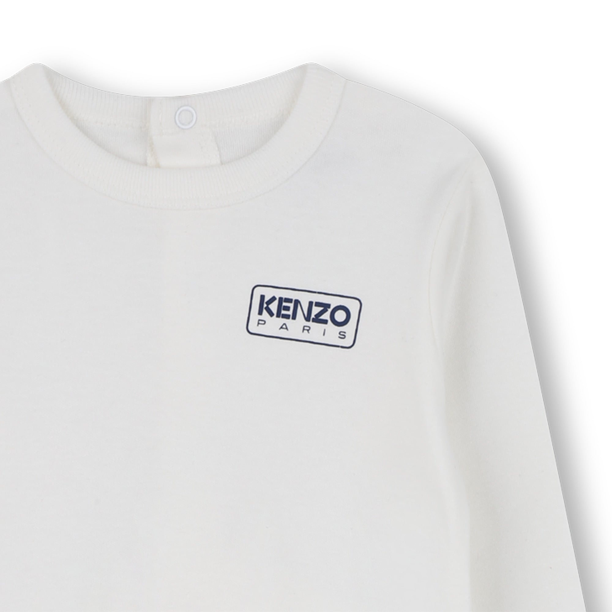 Baby Boys & Girls White Cotton Babysuit Set(2 Pack)