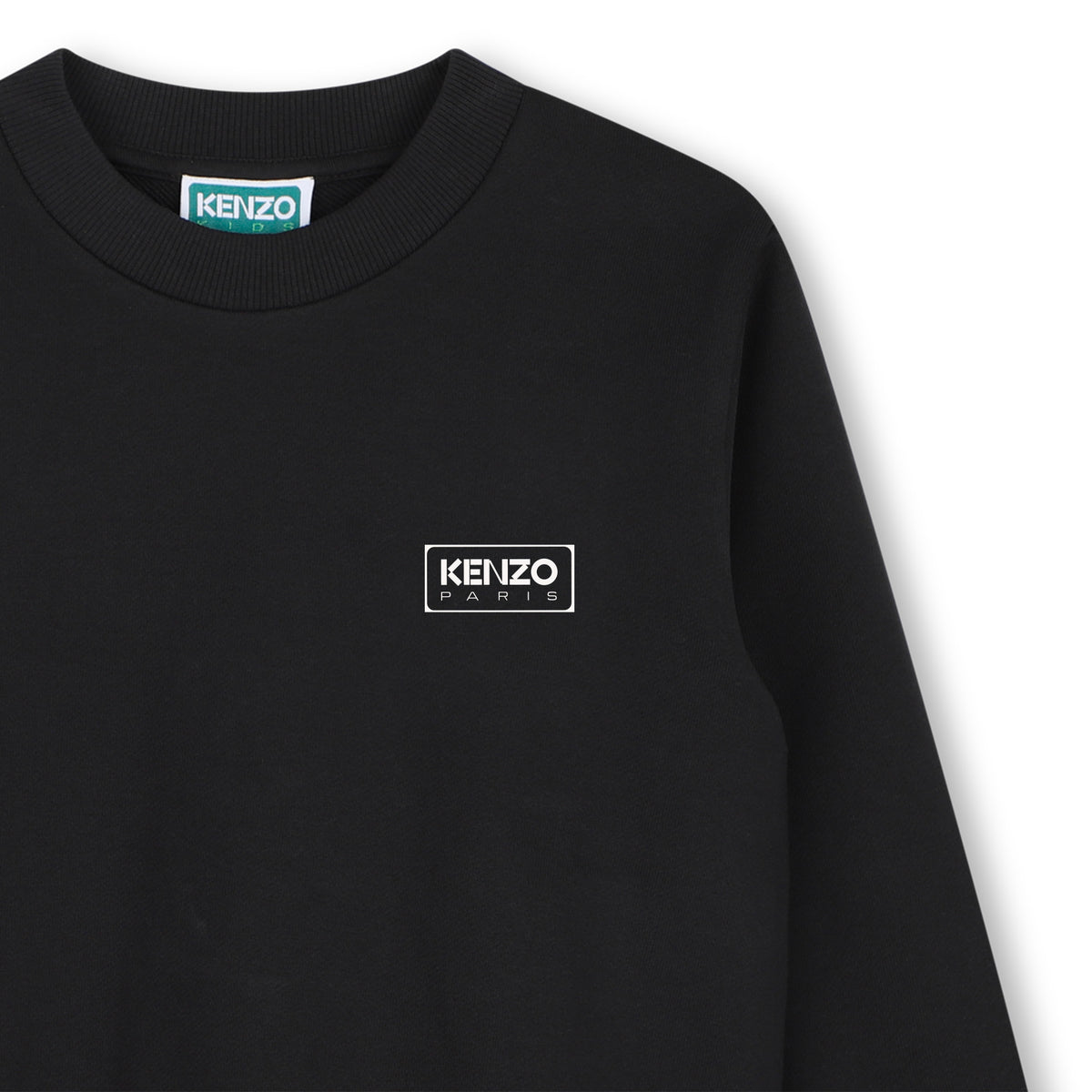 Boys & Girls Black Cotton Sweatshirt