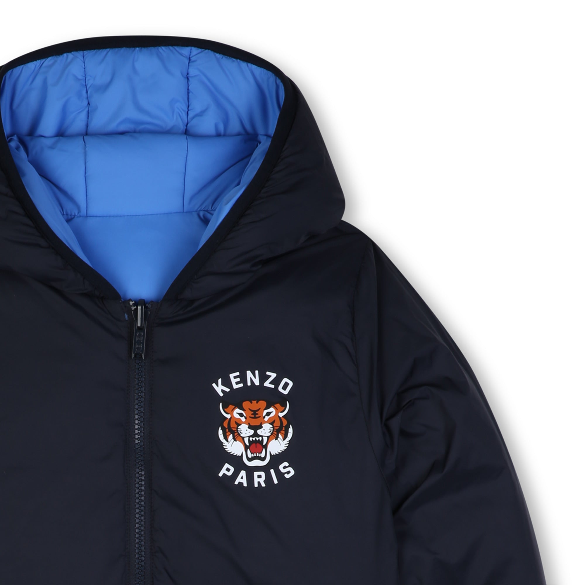 Boys & Girls Dark Blue Reversible Padded Down Jacket