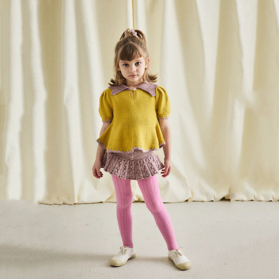 Girls Light Purple Popcorn Skirt