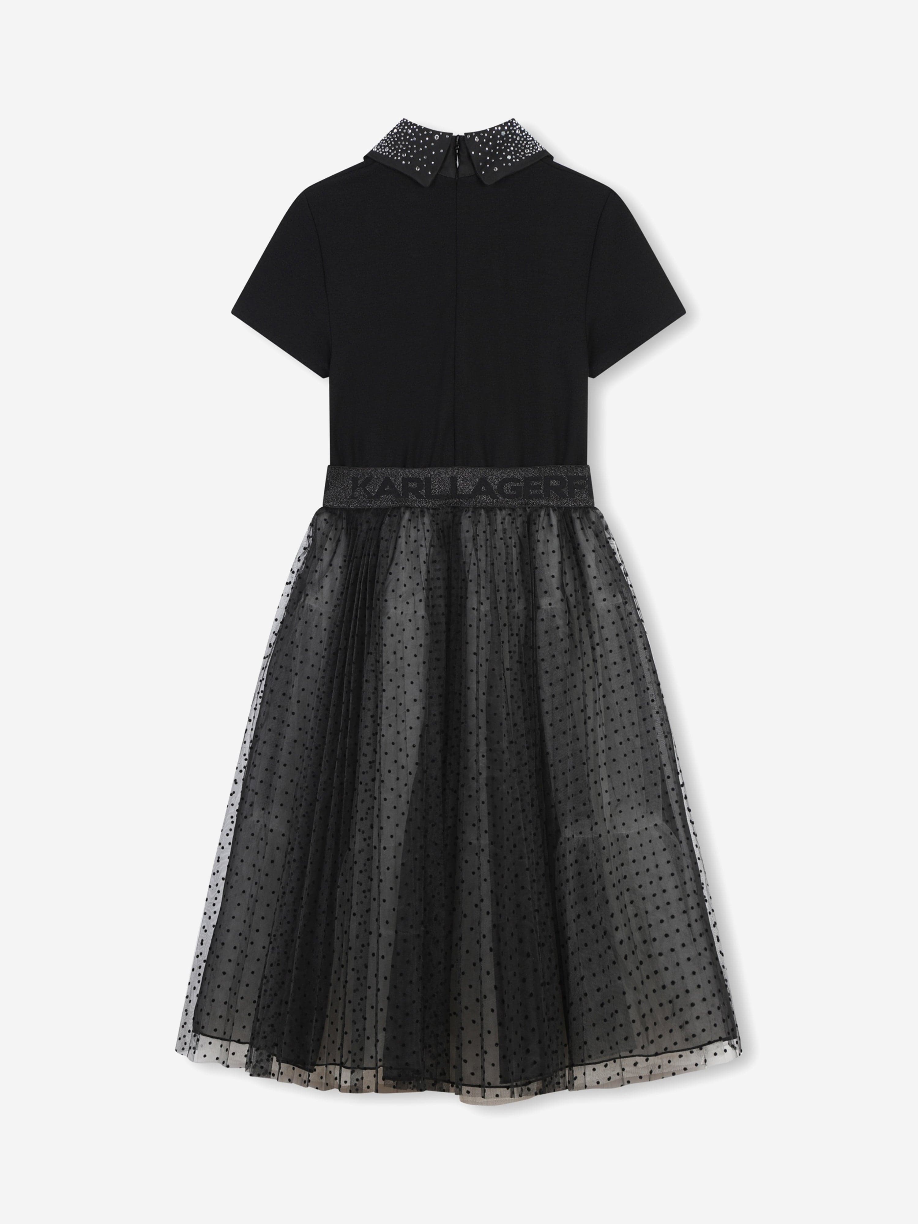 Karl Lagerfeld Girls Occasion Dress in Black