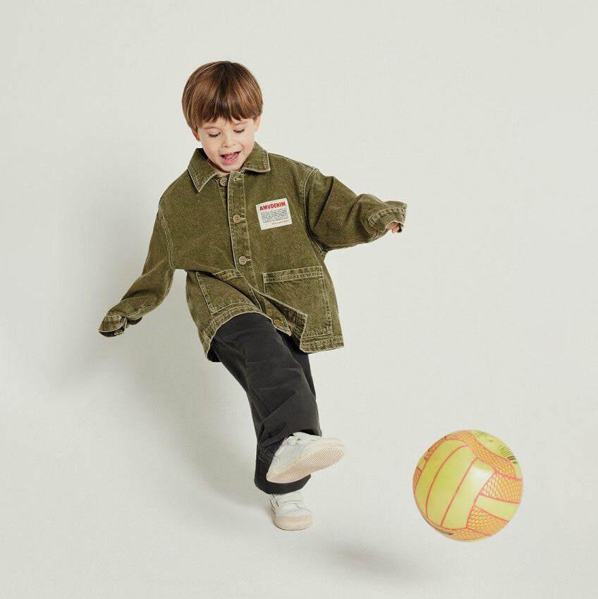 Boys & Girls Charcoal Cotton Trousers