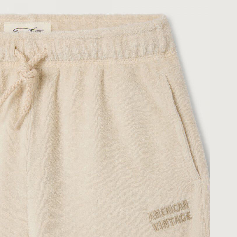 Boys & Girls Beige Embroidered Logo Cotton Trousers