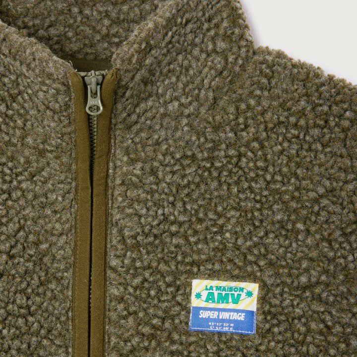 Boys & Girls Green Sherpa Jacket