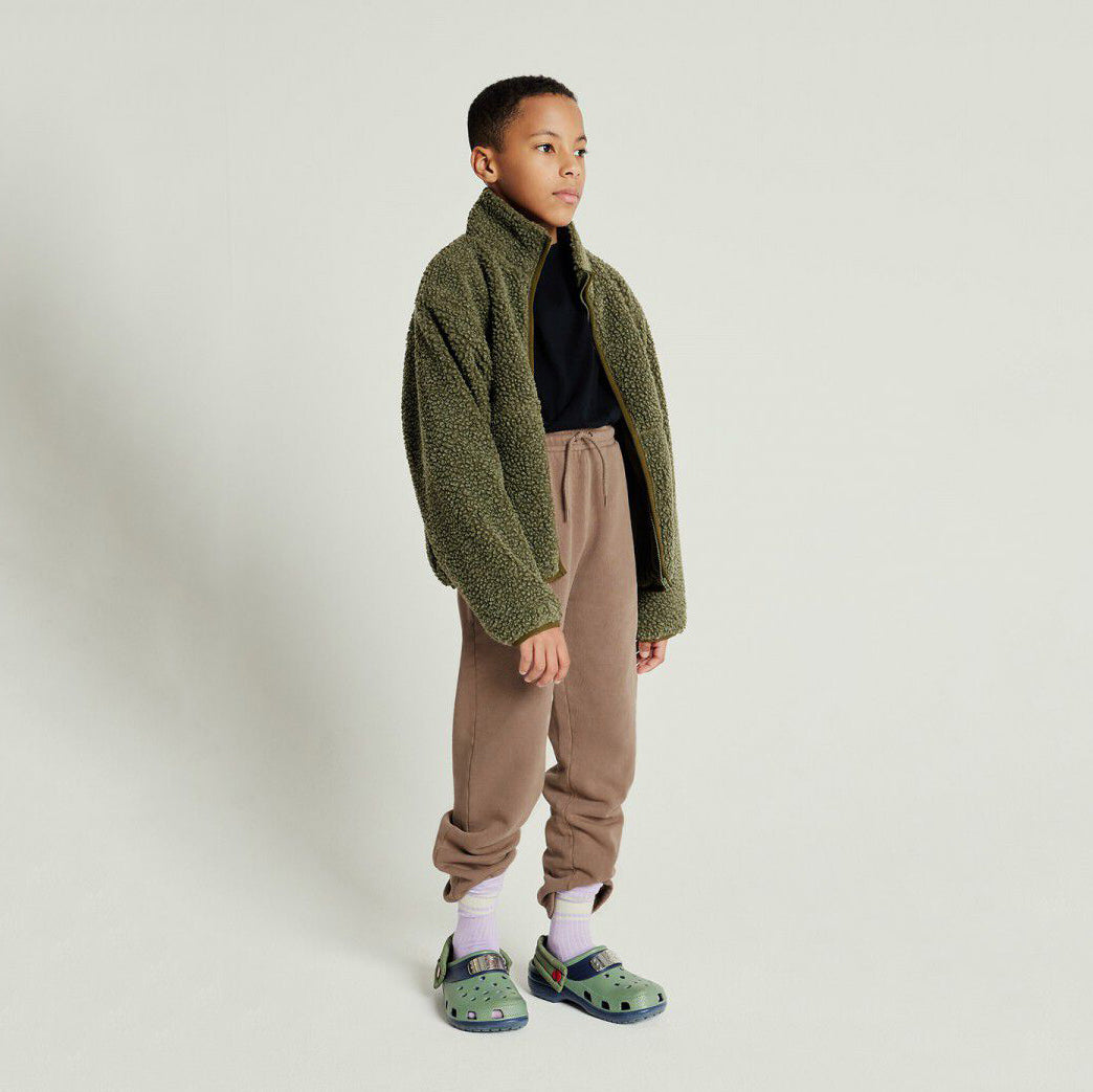 Boys & Girls Green Sherpa Jacket