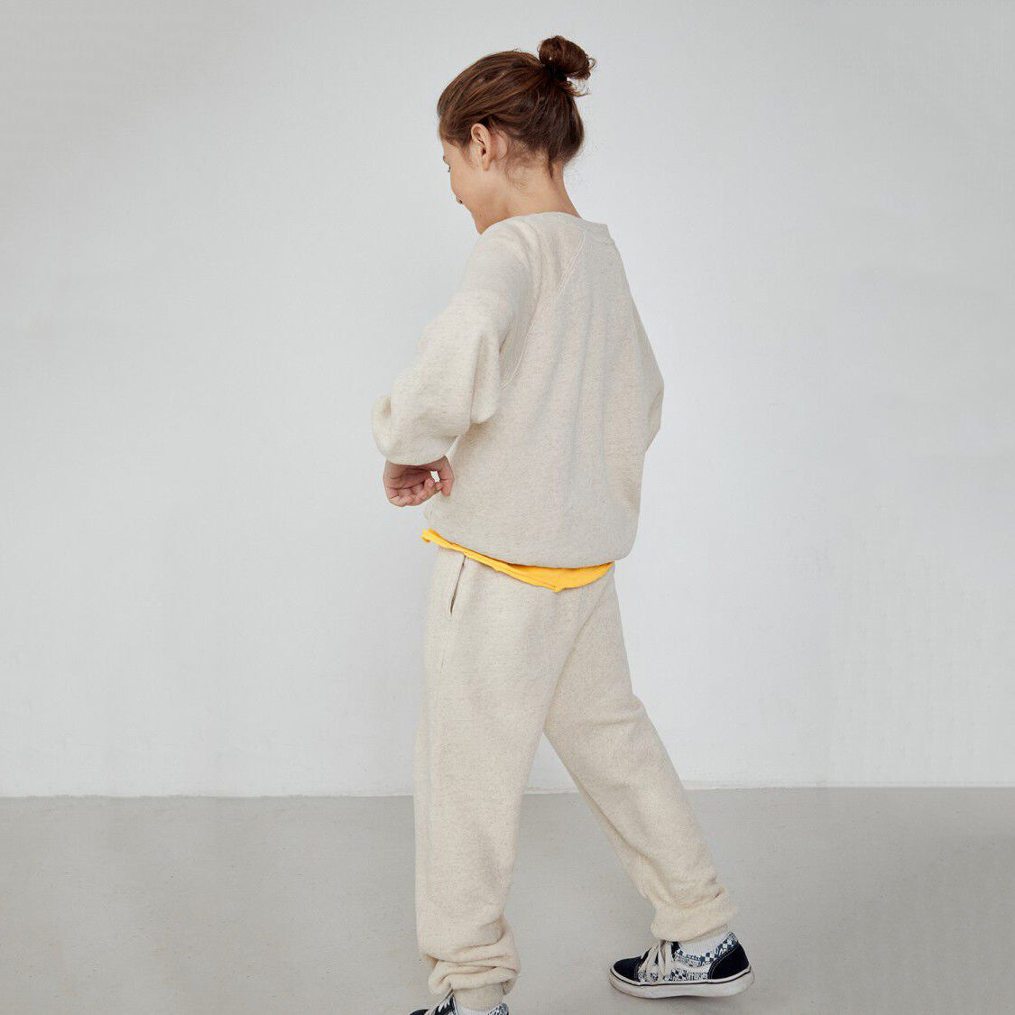 Boys & Girls Beige Cotton Sweatshirt