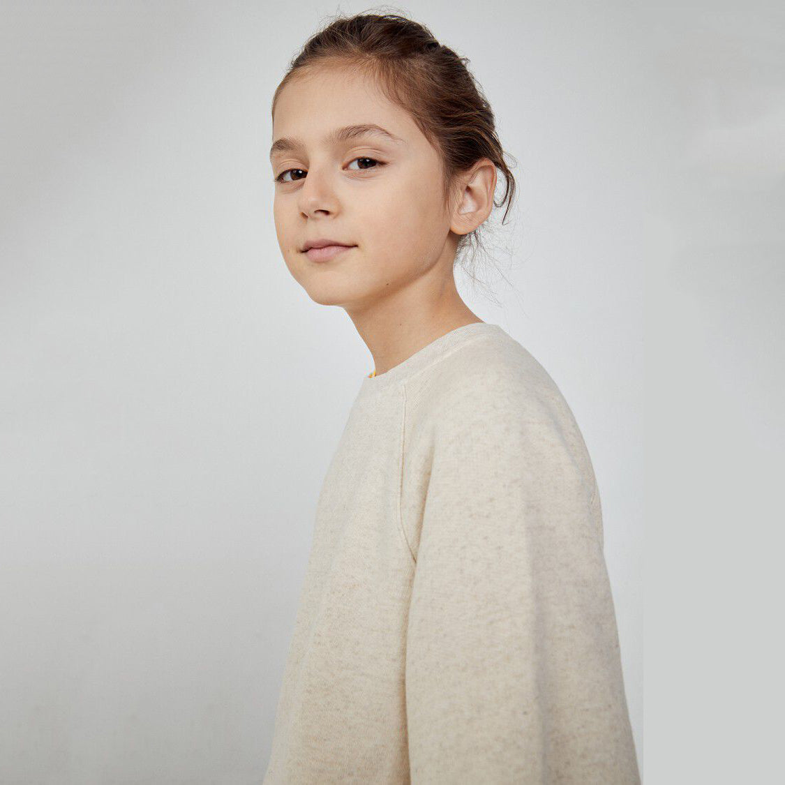 Boys & Girls Beige Cotton Sweatshirt