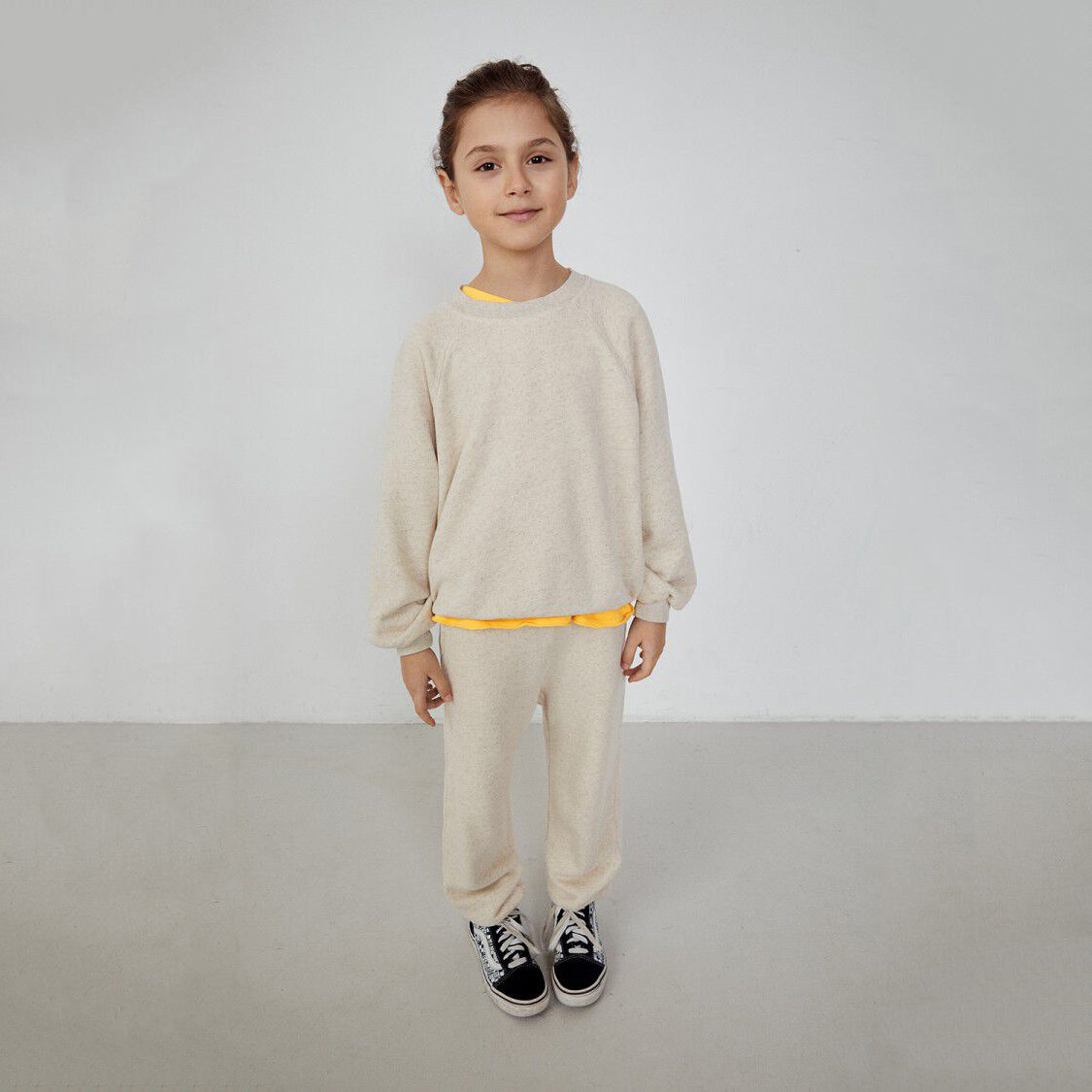 Boys & Girls Beige Cotton Sweatshirt