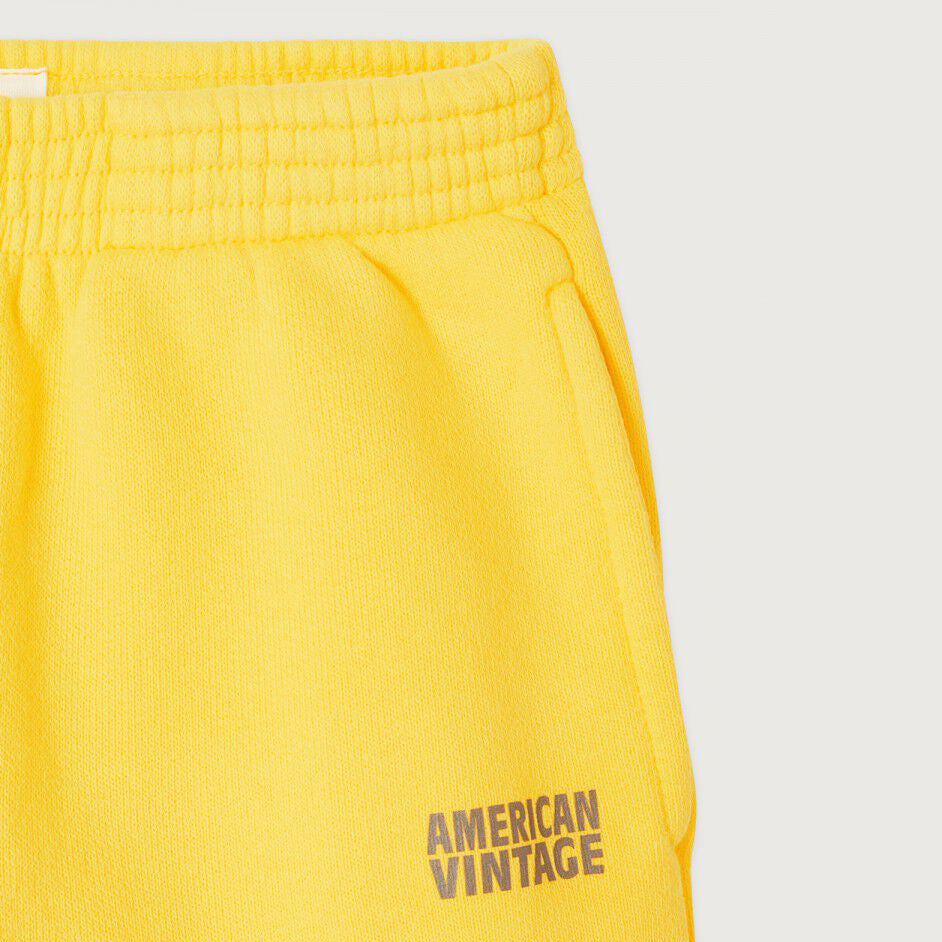 Boys & Girls Yellow Cotton Trousers