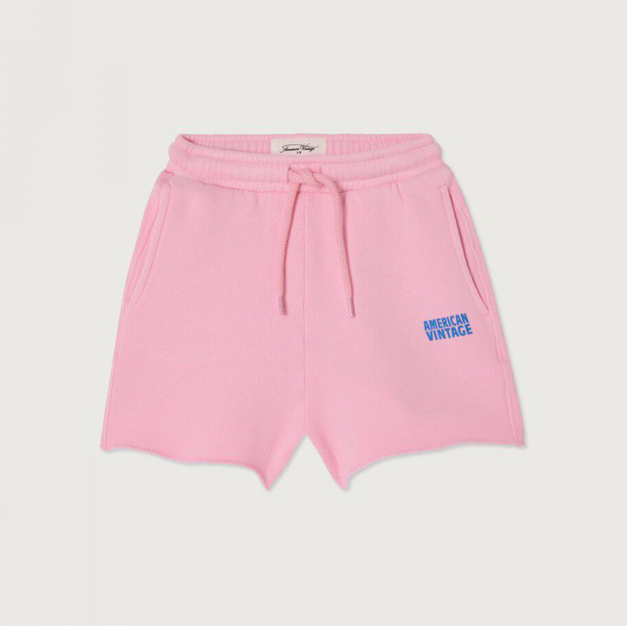 Girls Pink Cotton Shorts