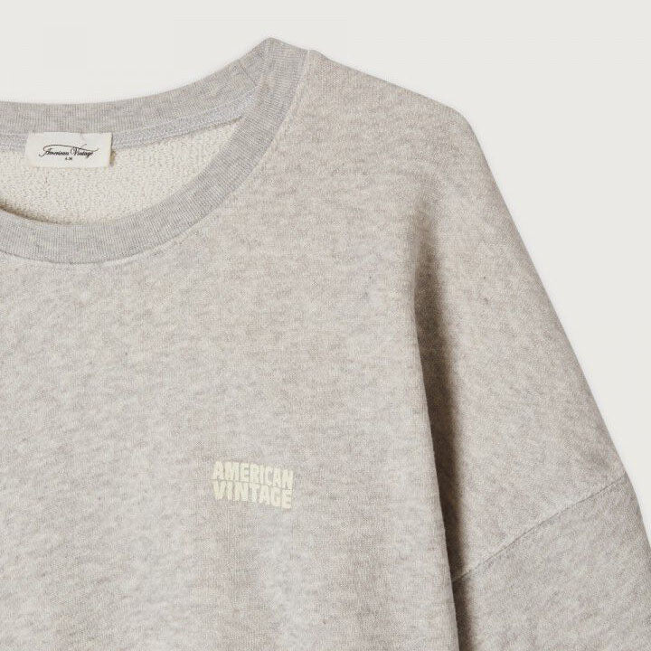 Women Light Grey Cotton Sweatshirt
