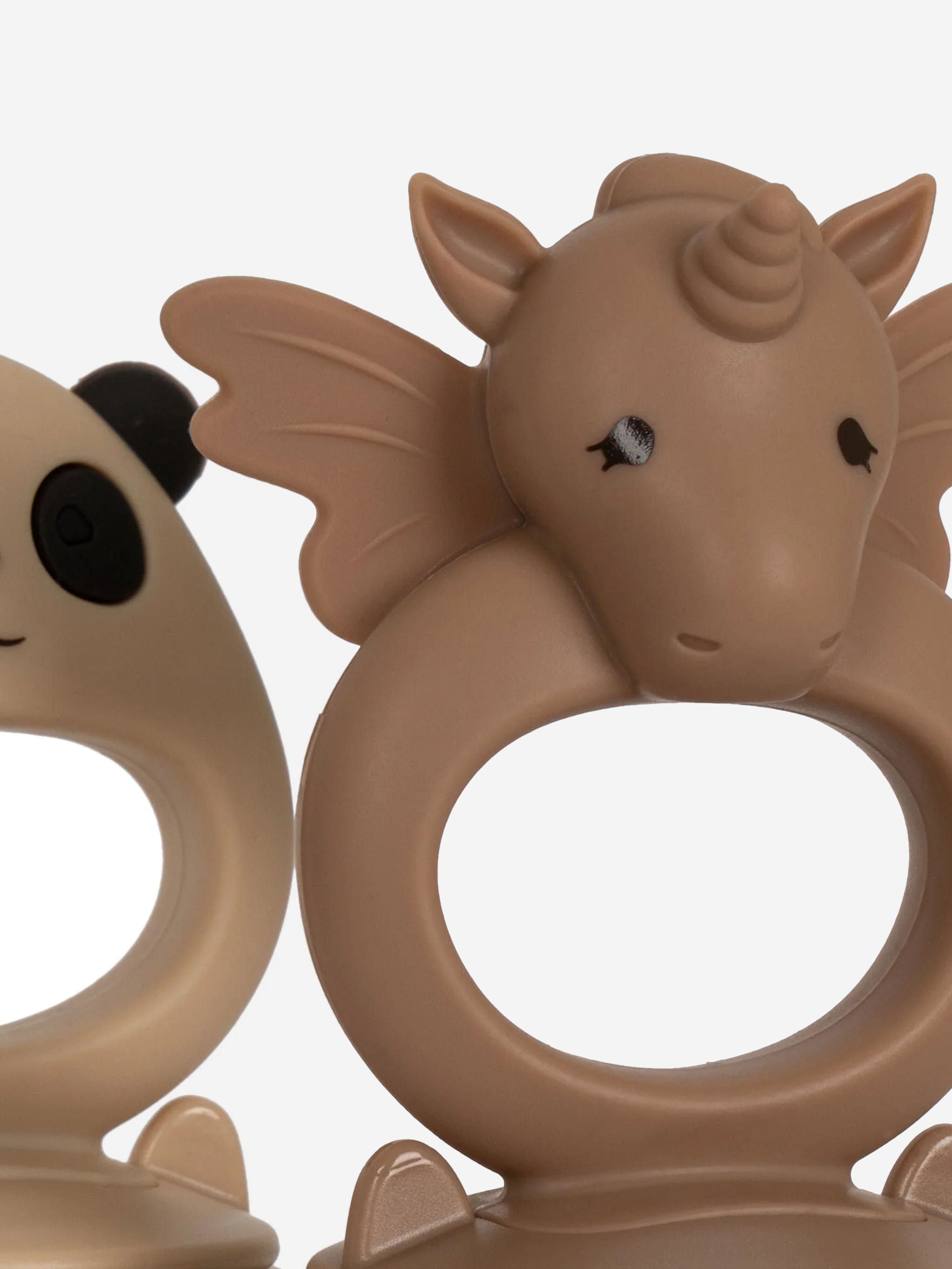 Konges Sløjd Baby Unicorn And Panda 2 Pack Fruit Feeding Pacifier in Multicolour (12.6cm)