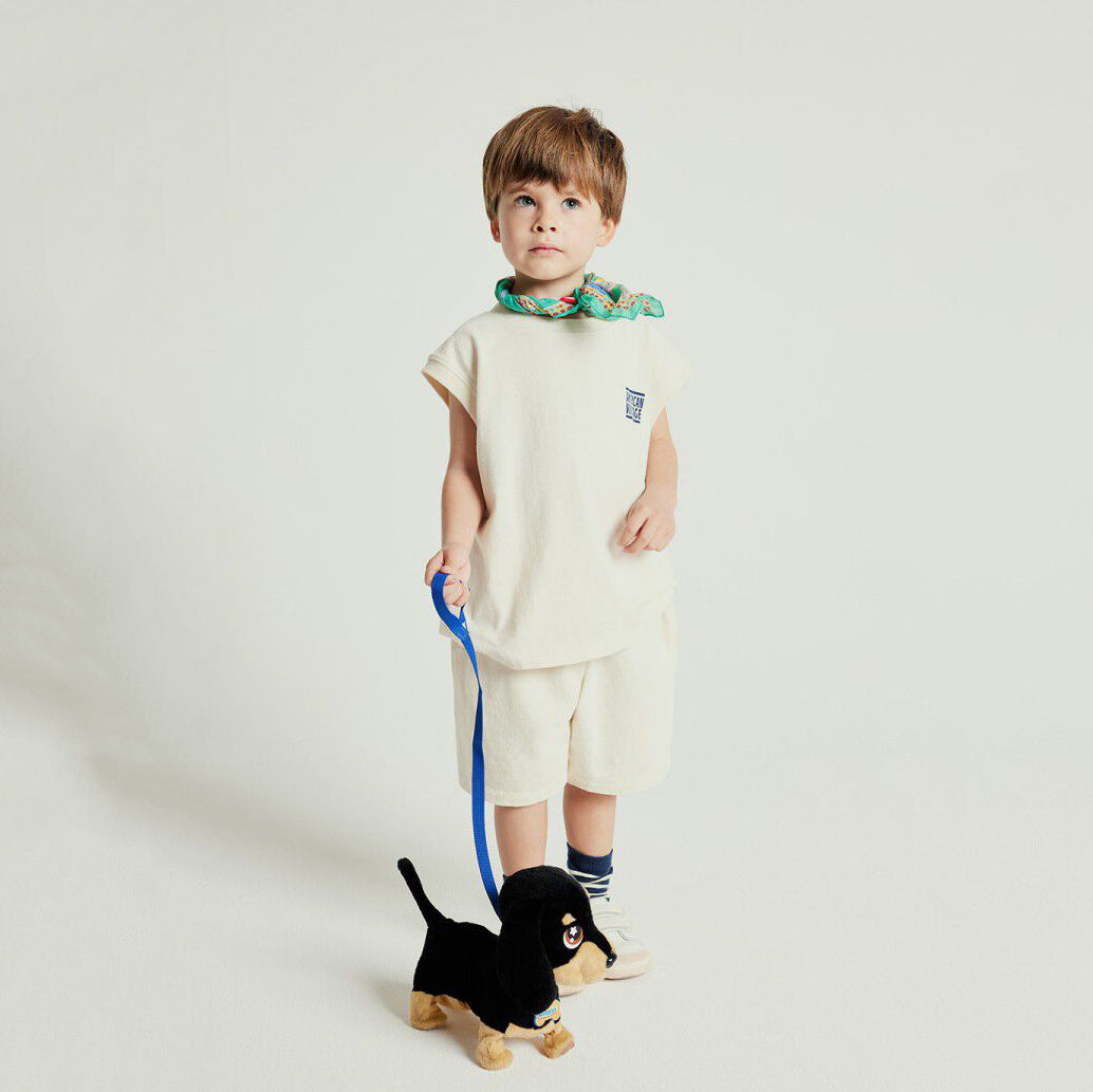 Boys & Girls White Cotton T-Shirt