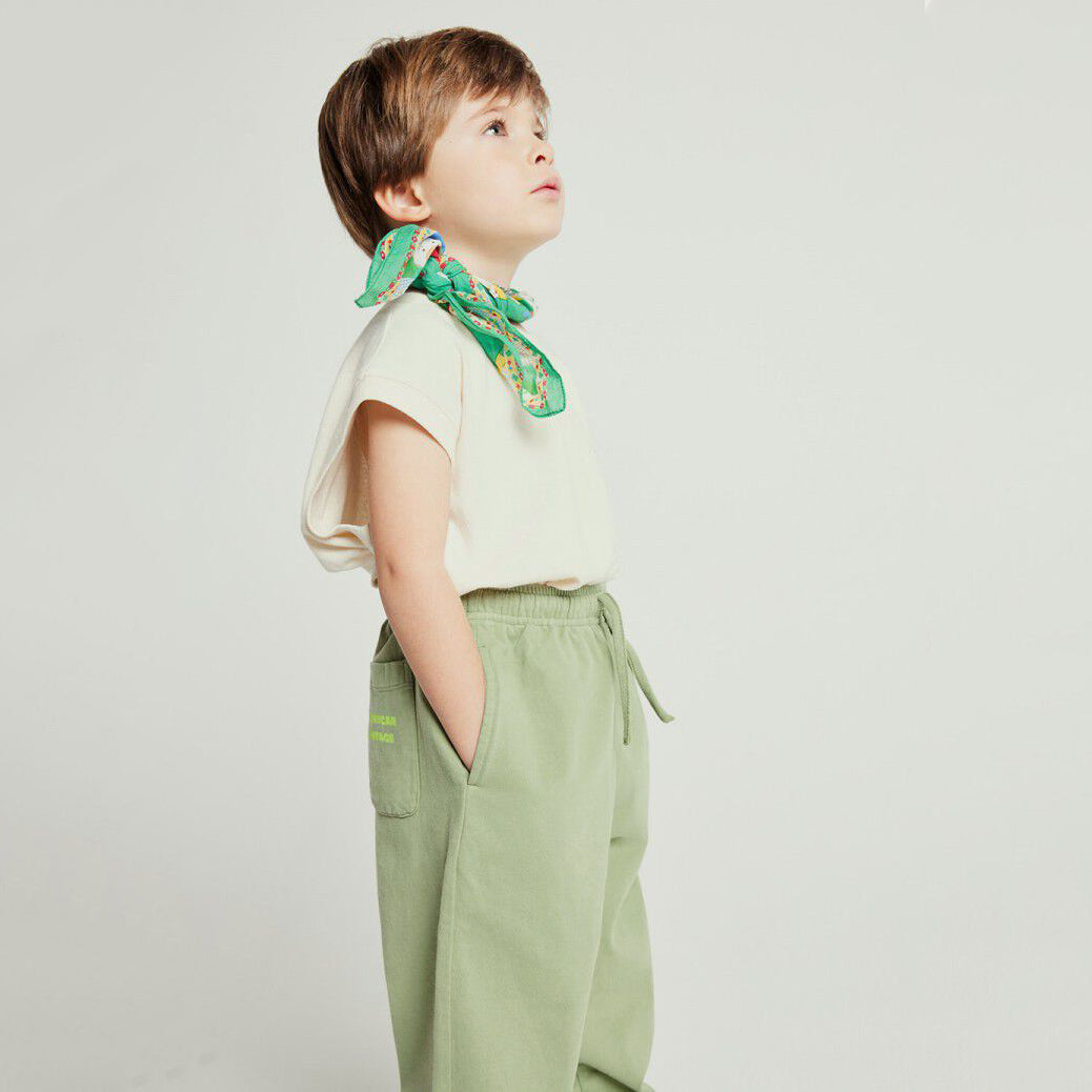 Boys & Girls White Cotton T-Shirt