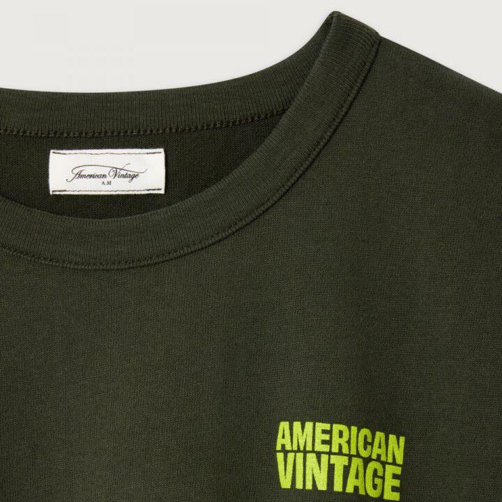 Girls Dark Green Logo Cotton T-Shirt