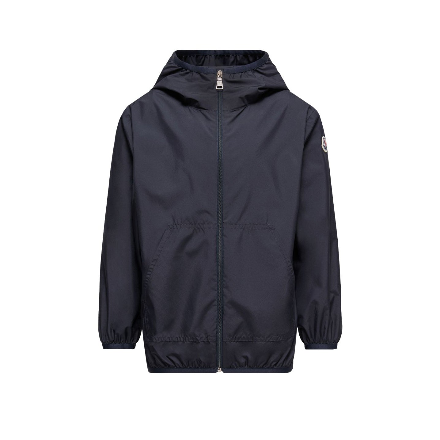 Boys Navy Hooded Zip-Up Jacket
