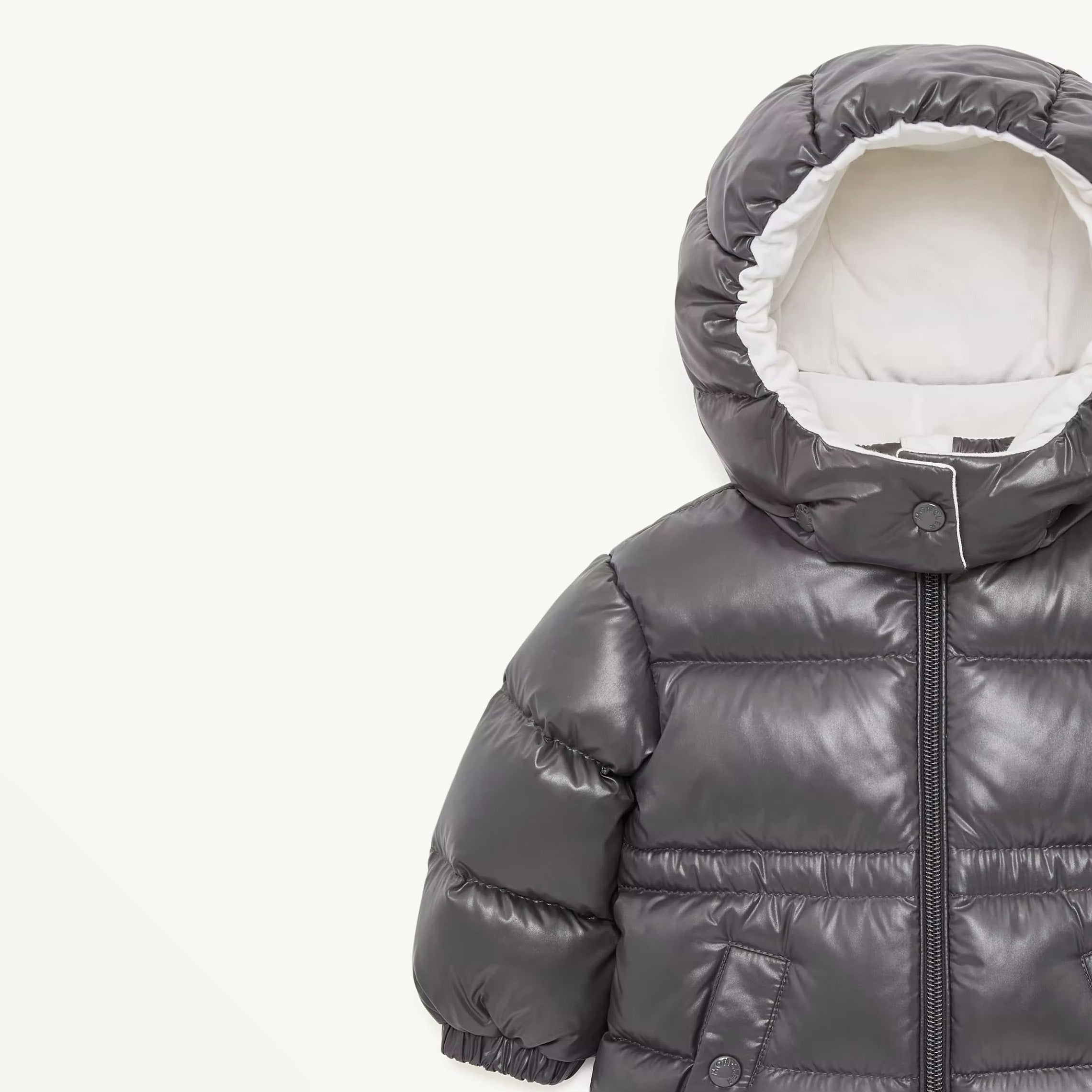Baby Girls Dark Grey "MAIRE" Padded Down Jacket