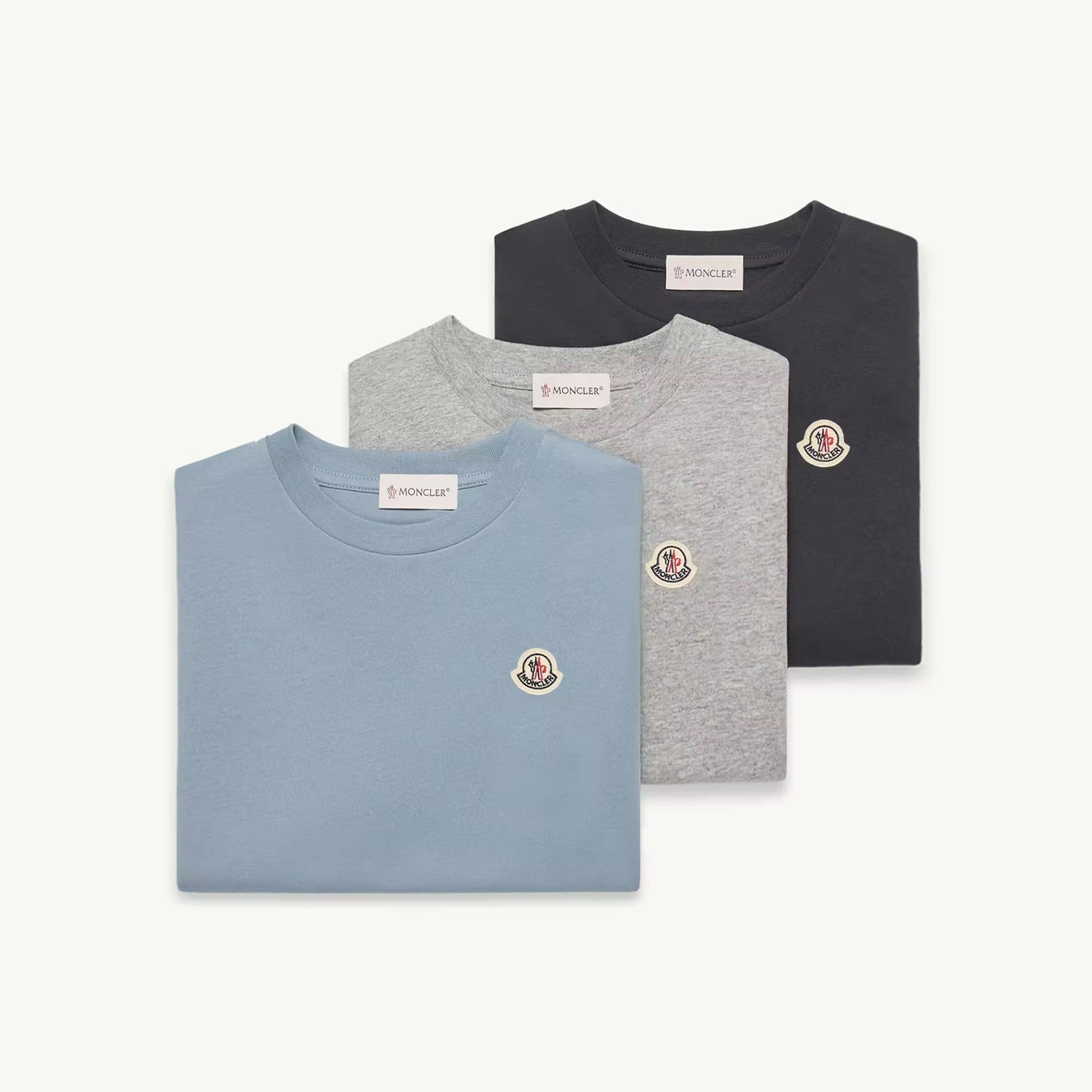 Boys Tricolor Cotton T-Shirt Set(3 Pack)