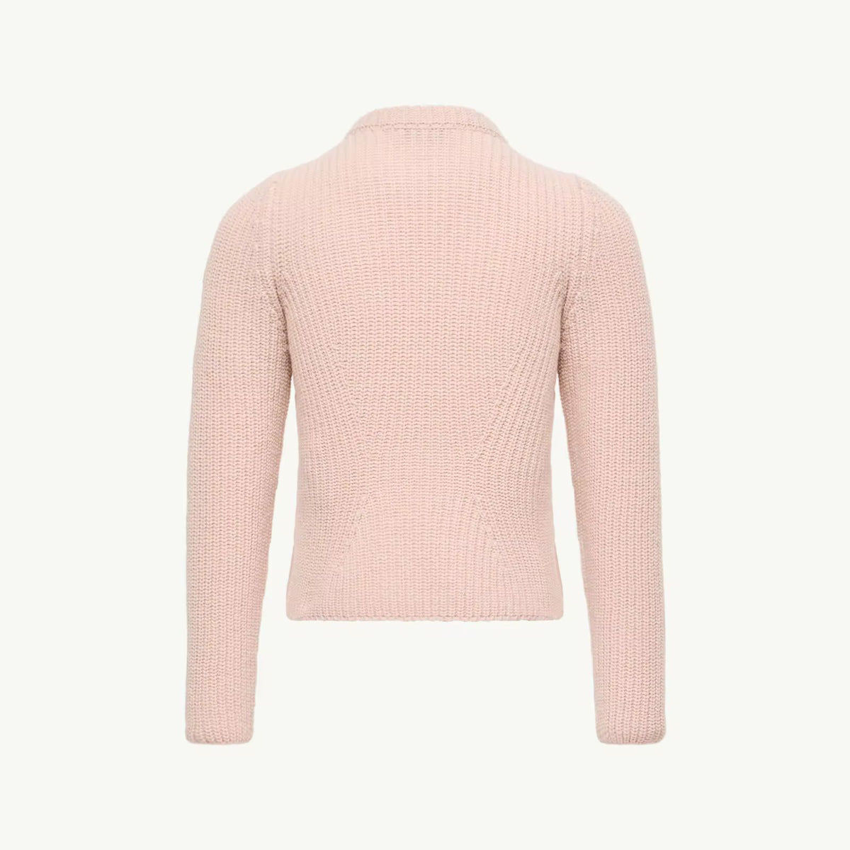 Girls Light Pink Padded Down Zip-Up Top
