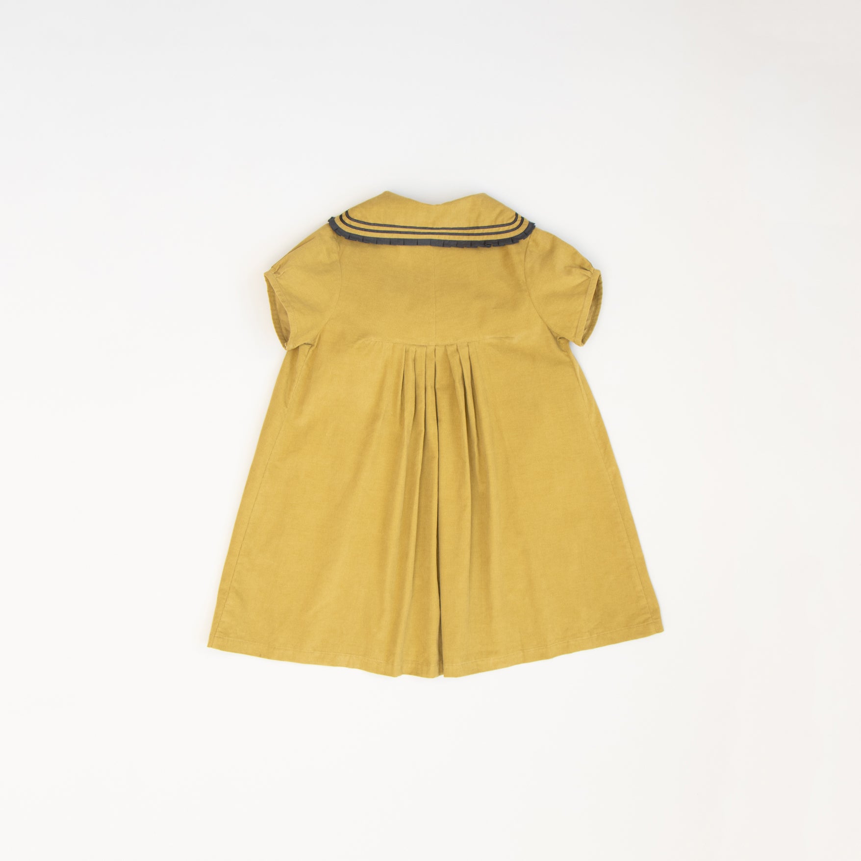 Girls Green Corduroy Dress