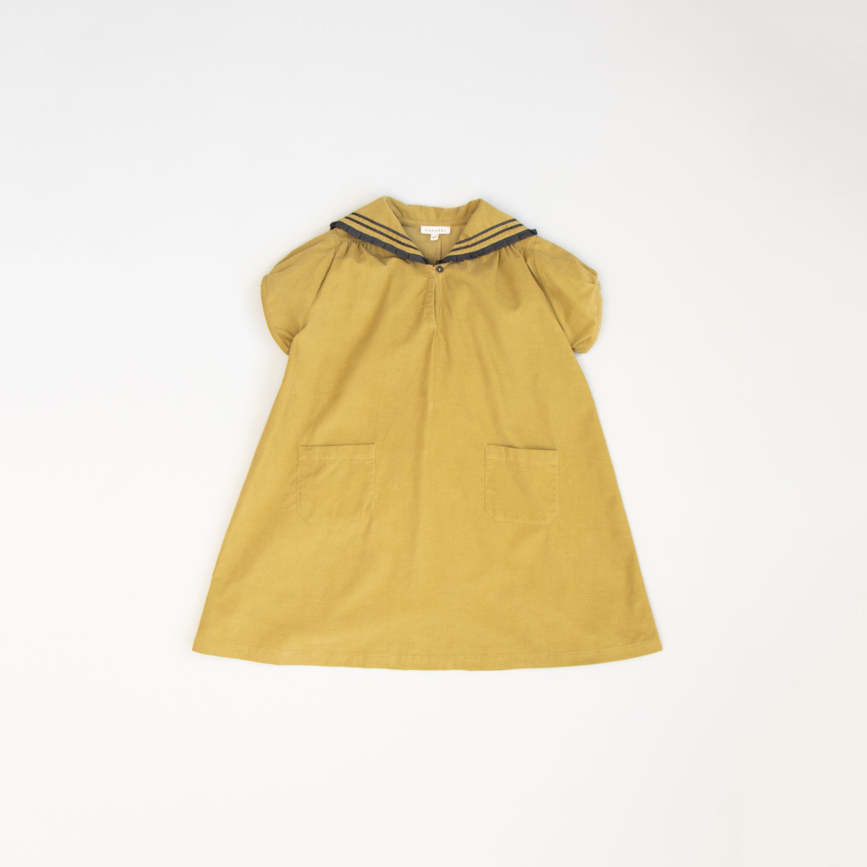 Girls Green Corduroy Dress