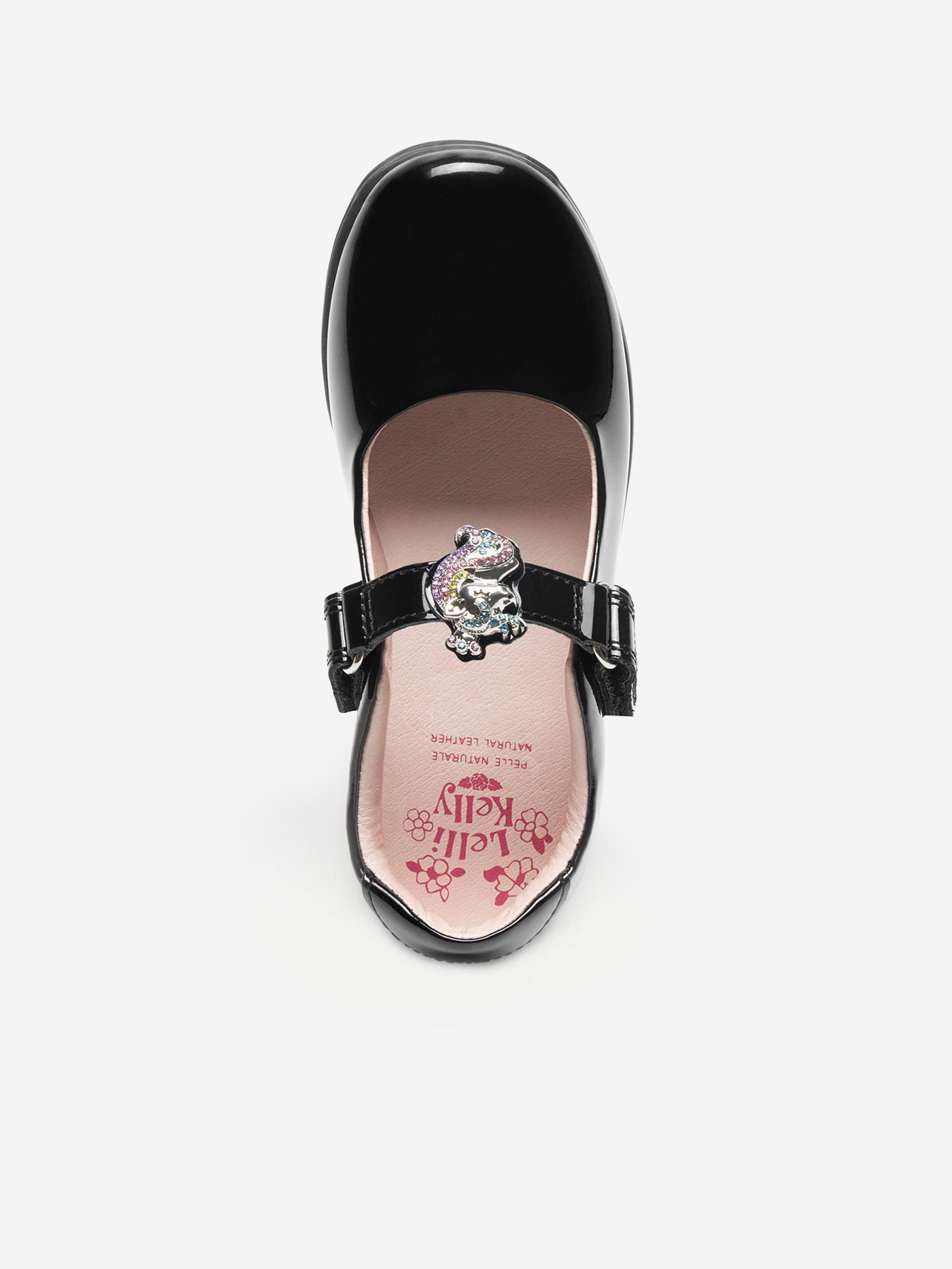 Lelli Kelly Girls Bianca Leather Shoes in Black