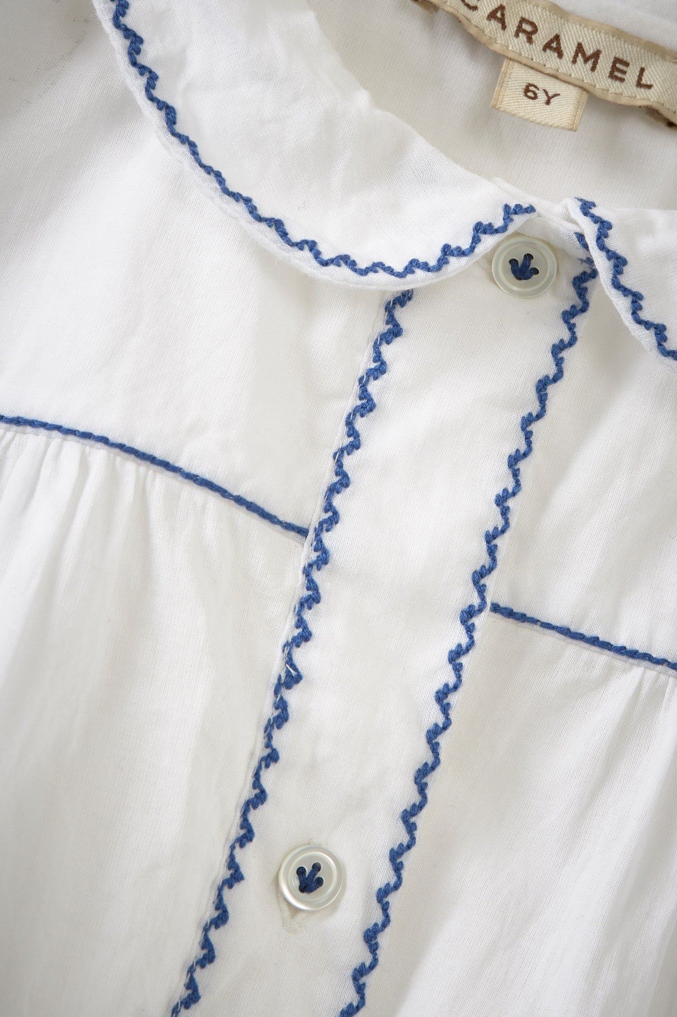 Girls White Cotton Top