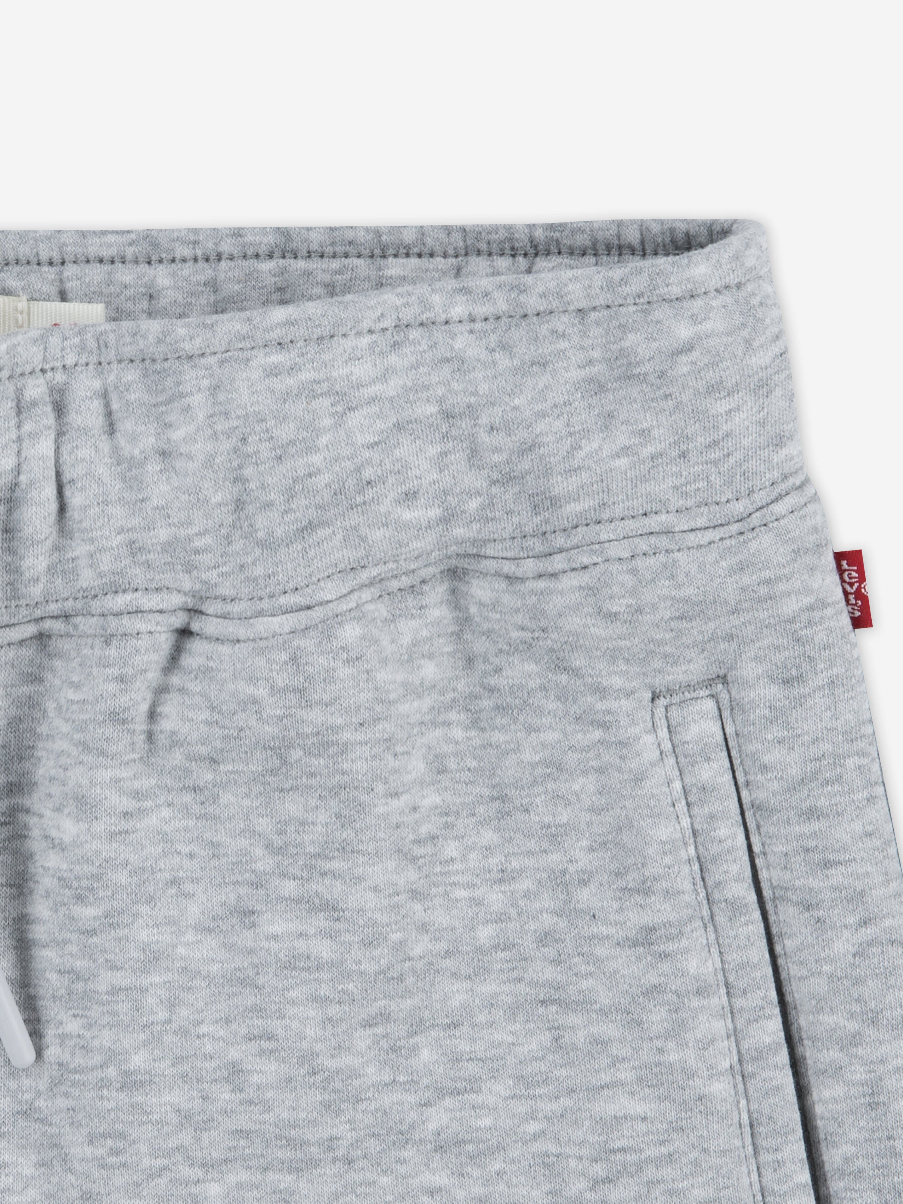 Girls Wide Leg Fleece Joggers in Grey