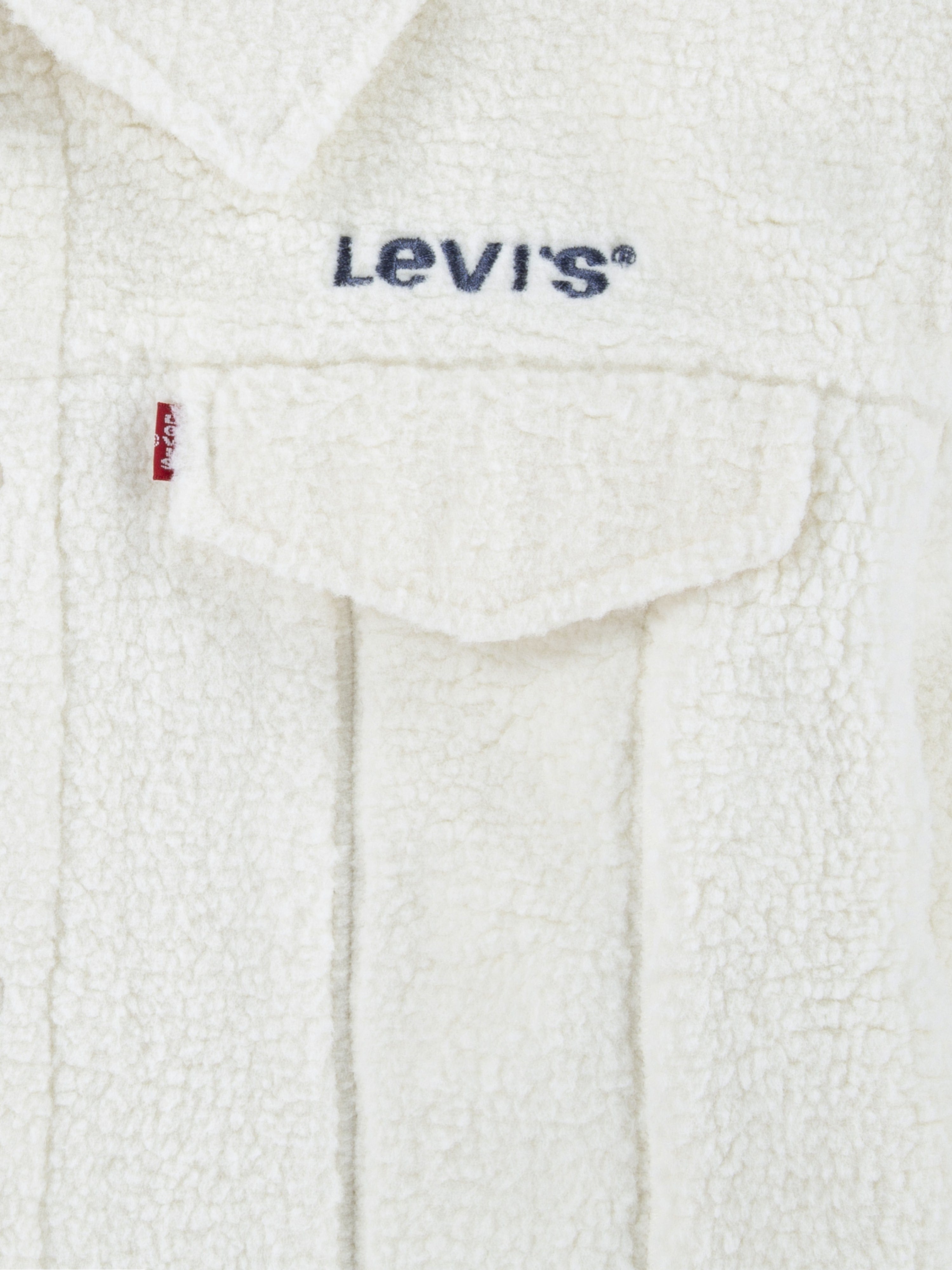 Levi's Girls Boxy Fit Sherpa Trucker Jacket Ivory